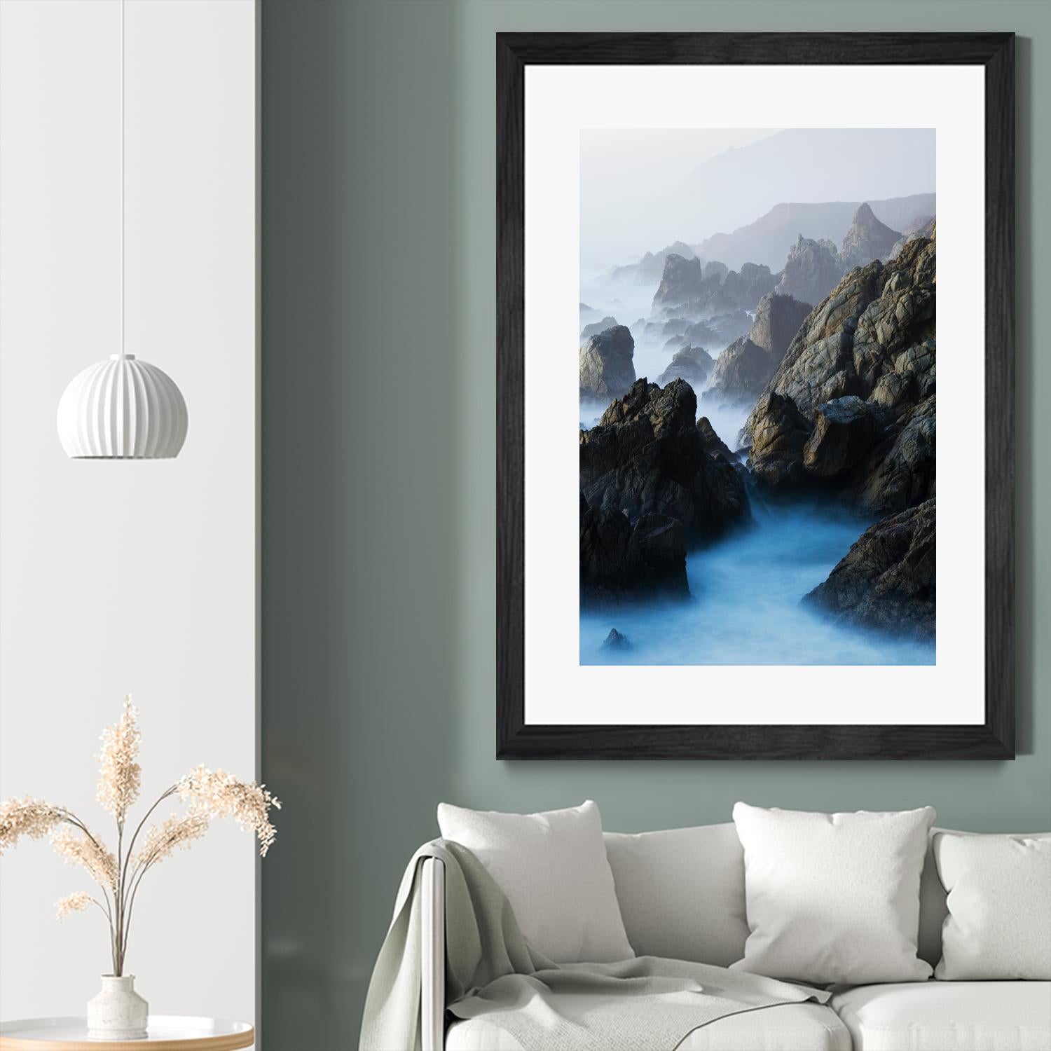 Big Sur Wave 6 by Acer Images on GIANT ART - blue landscape