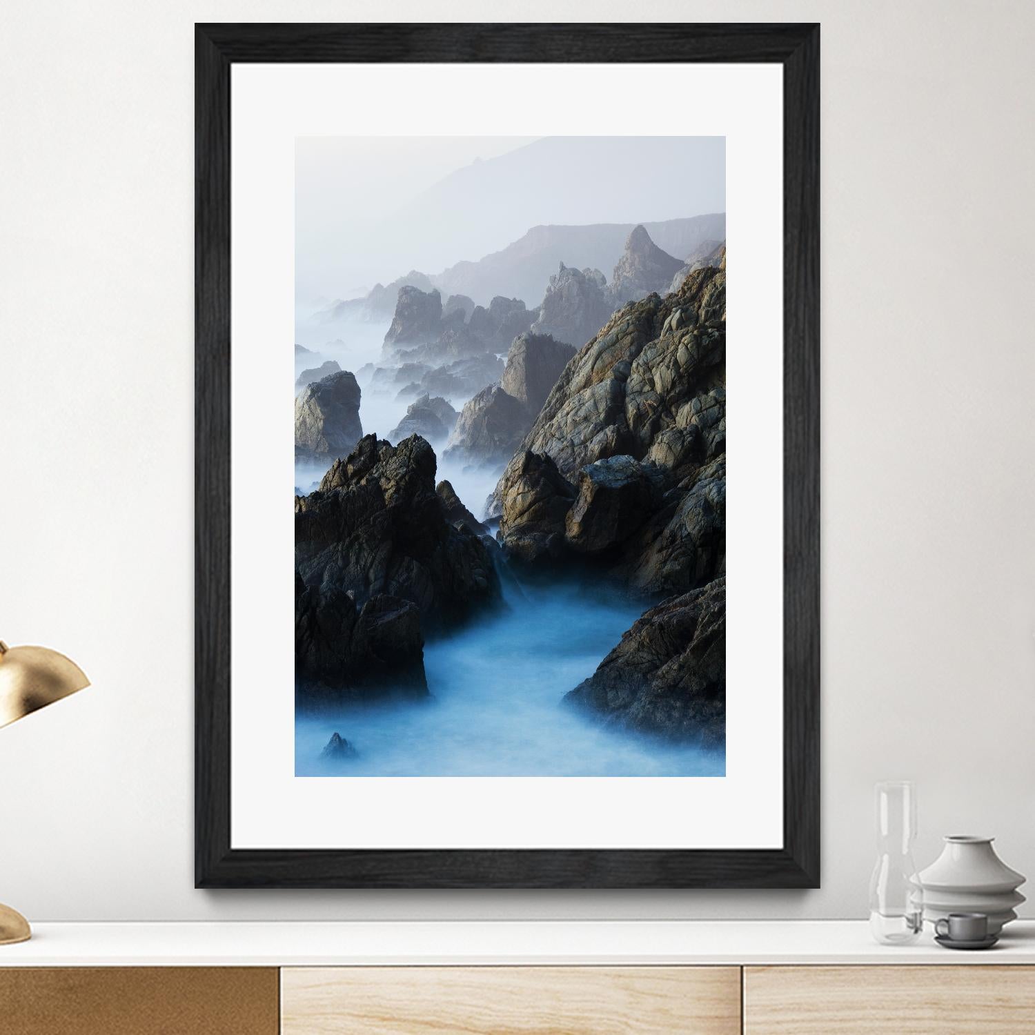 Big Sur Wave 6 by Acer Images on GIANT ART - blue landscape