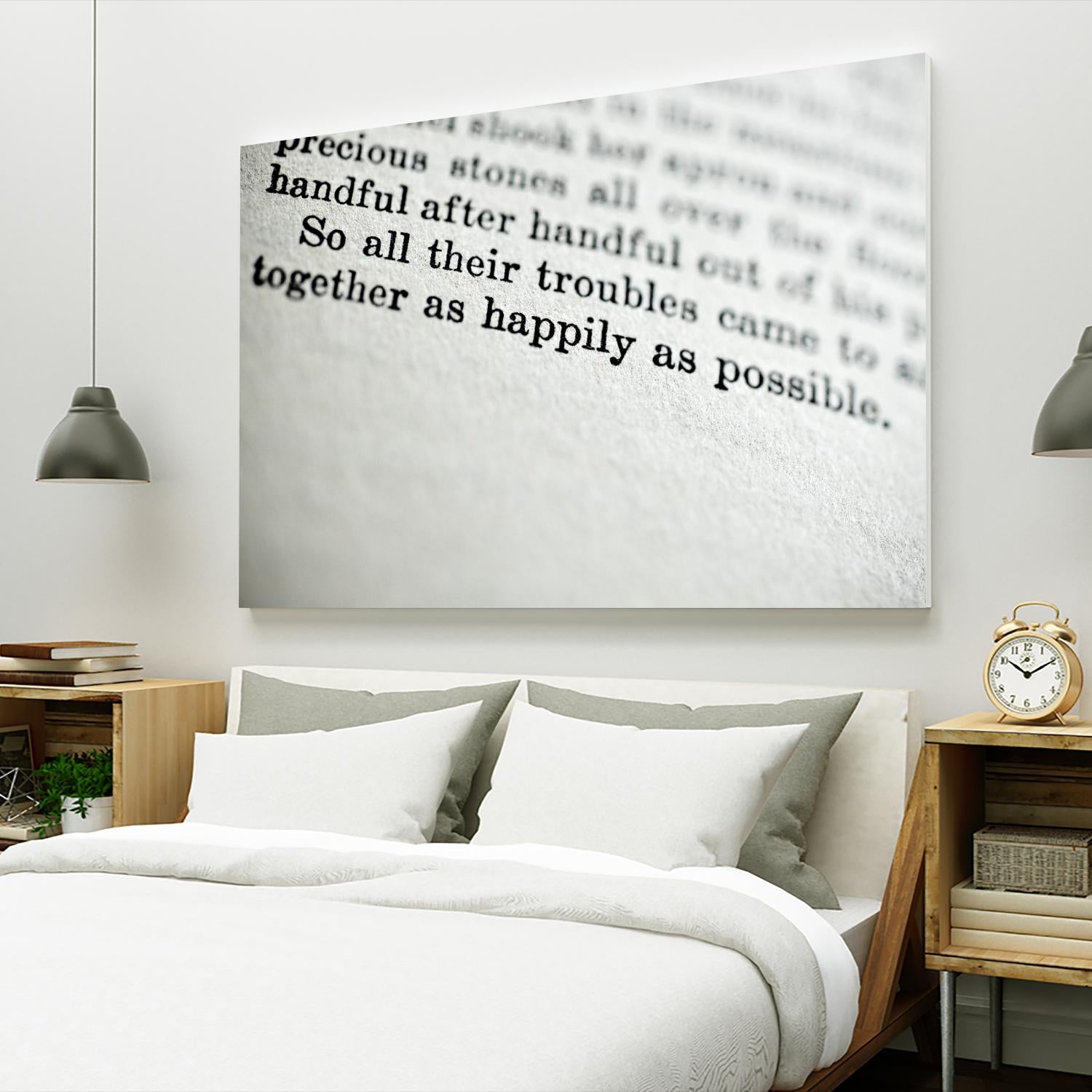 Happily by Amy Smith on GIANT ART - white photo art
