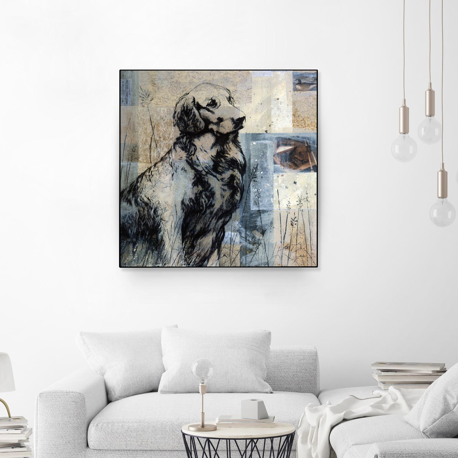 Loyal Companion by Mary Calkins on GIANT ART - blue animals