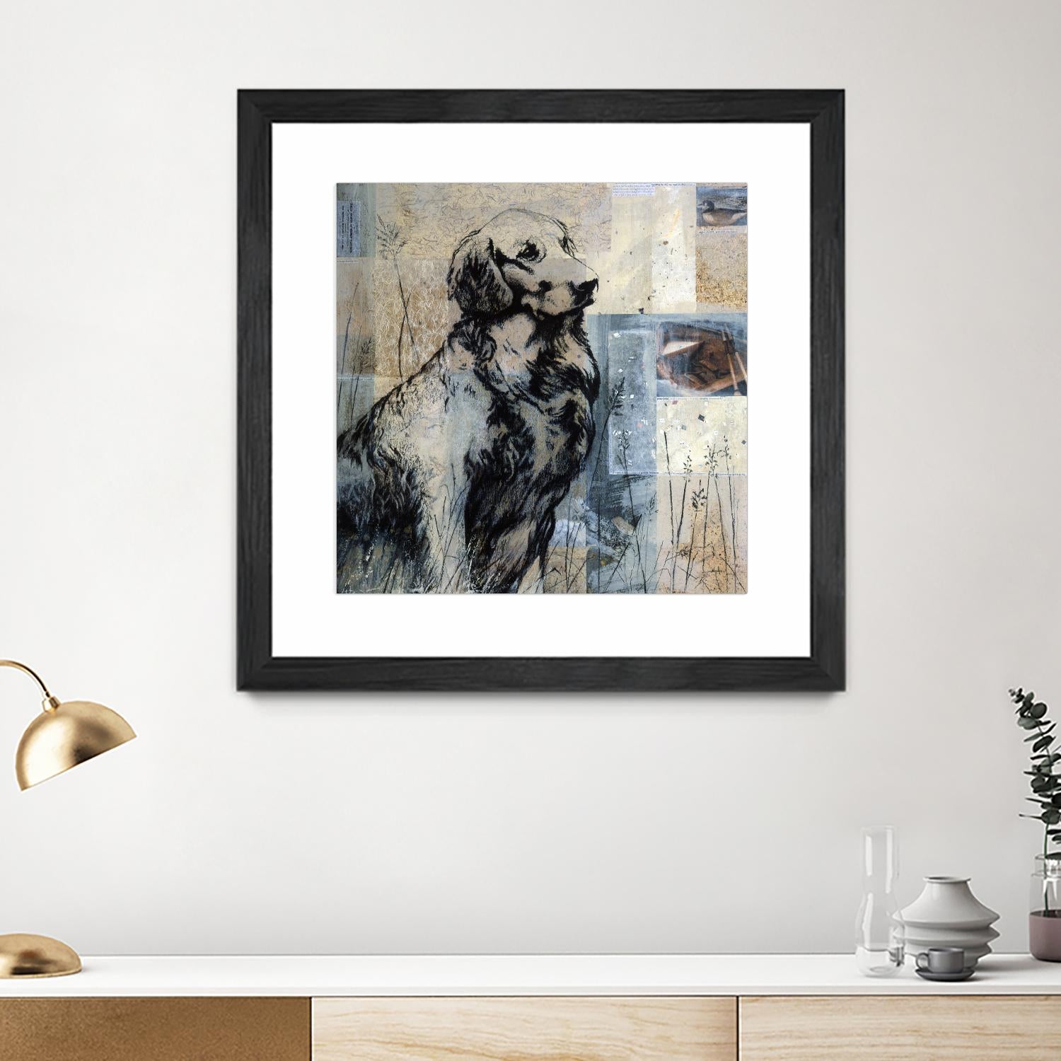 Loyal Companion by Mary Calkins on GIANT ART - blue animals