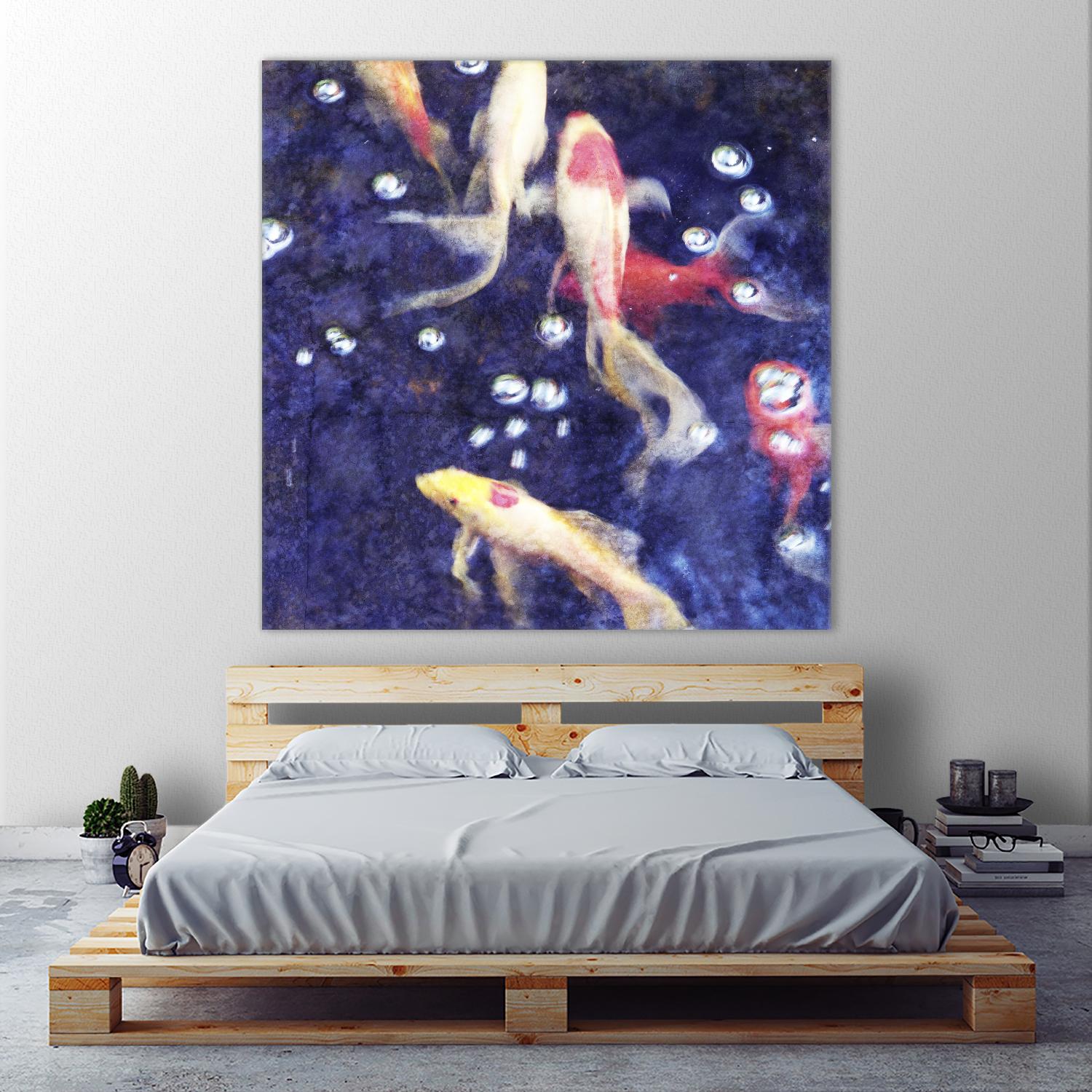 Koi 2 by Thea Schrack on GIANT ART - pink animals