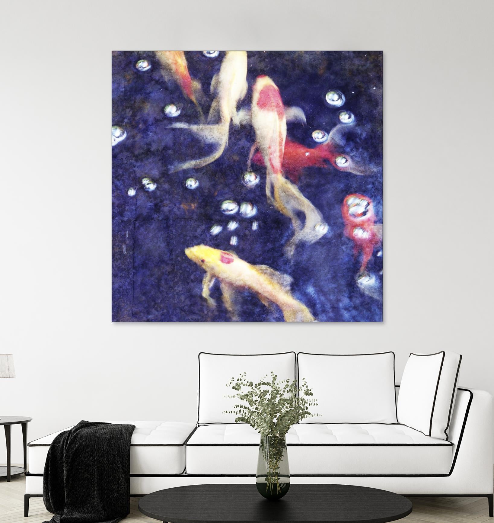 Koi 2 by Thea Schrack on GIANT ART - pink animals