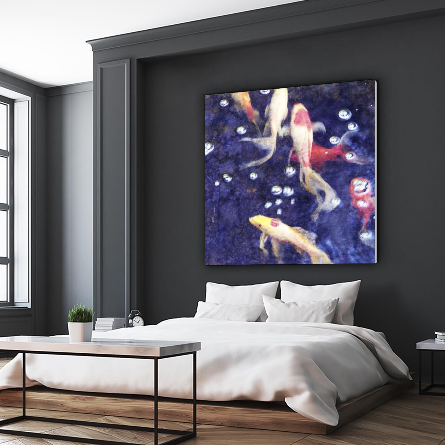 Koi 2 by Thea Schrack on GIANT ART - pink animals