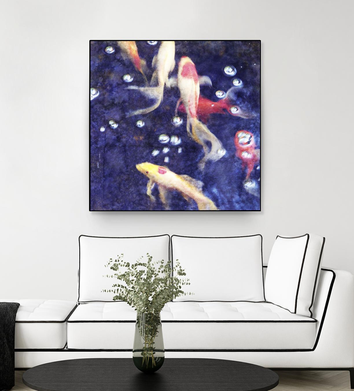 Koi 2 by Thea Schrack on GIANT ART - pink animals
