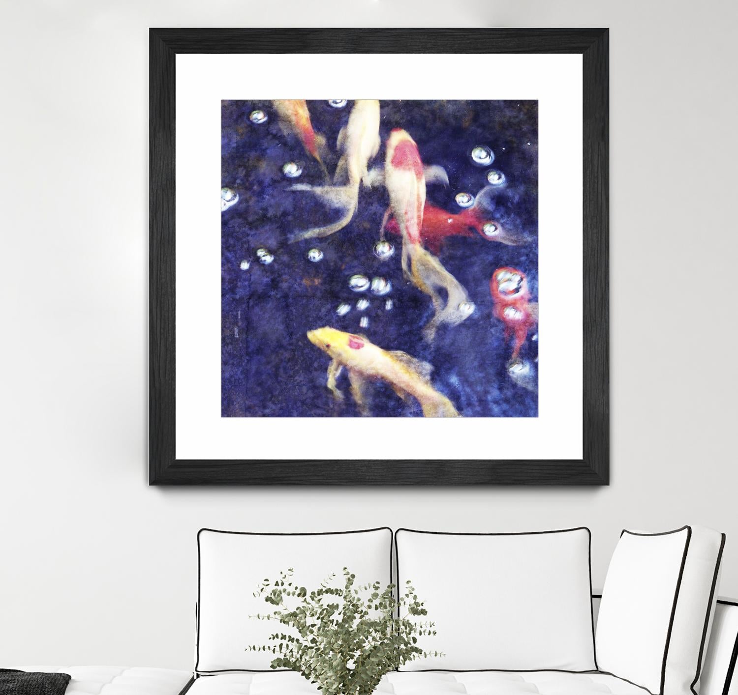 Koi 2 by Thea Schrack on GIANT ART - pink animals