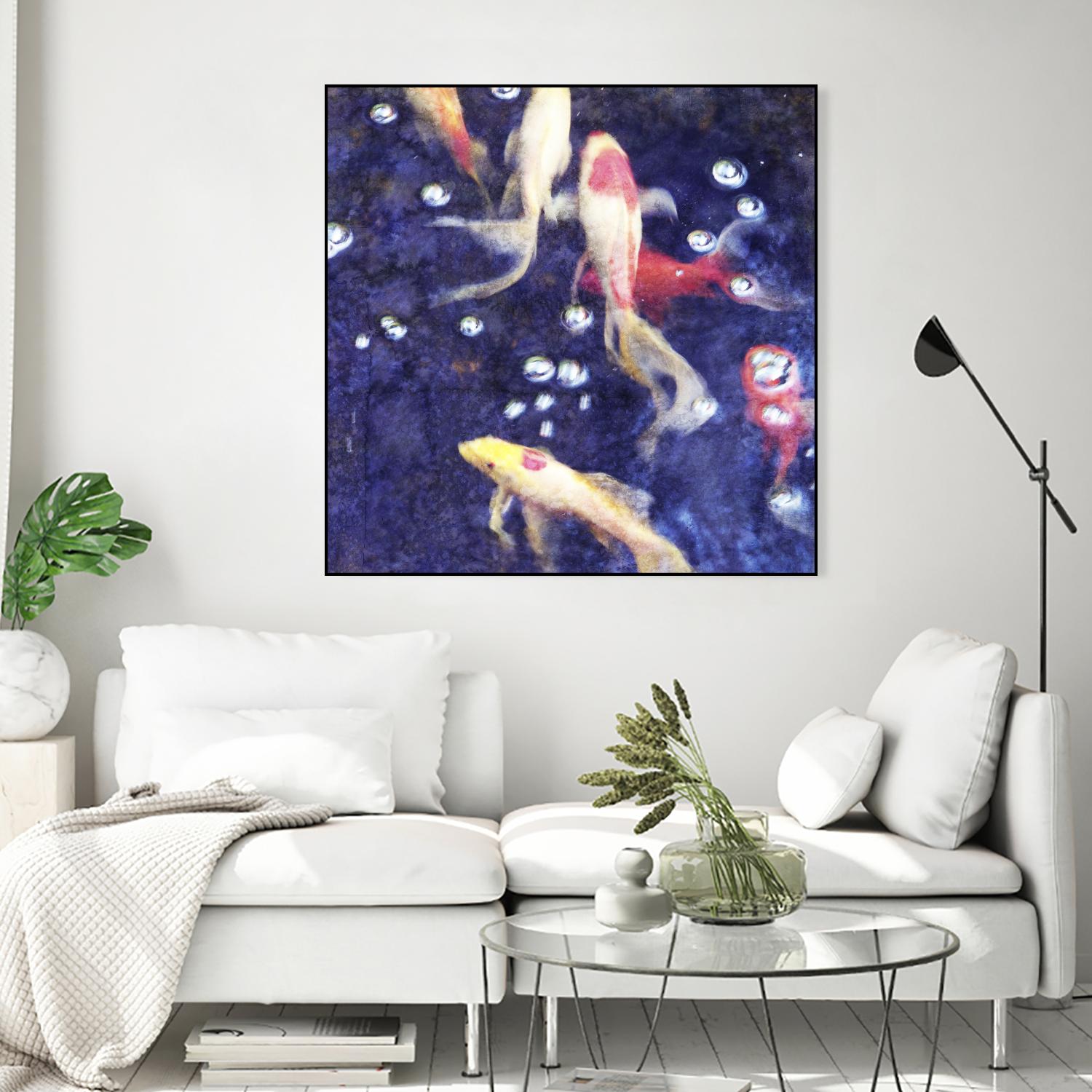 Koi 2 by Thea Schrack on GIANT ART - pink animals