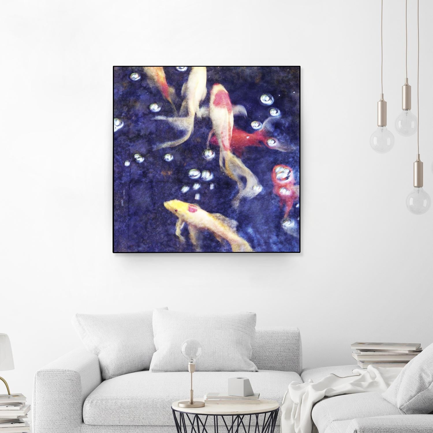 Koi 2 by Thea Schrack on GIANT ART - pink animals