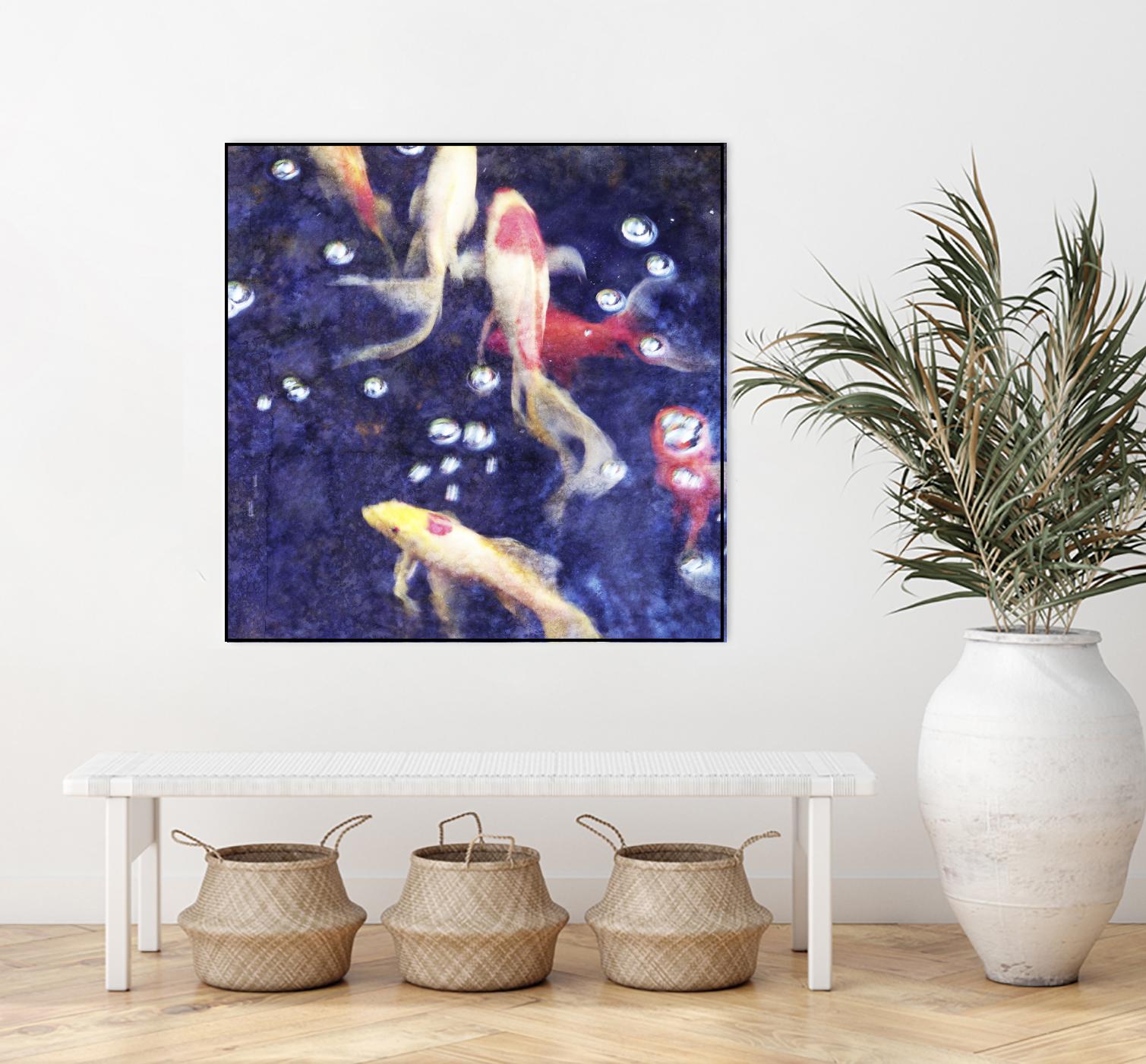 Koi 2 by Thea Schrack on GIANT ART - pink animals