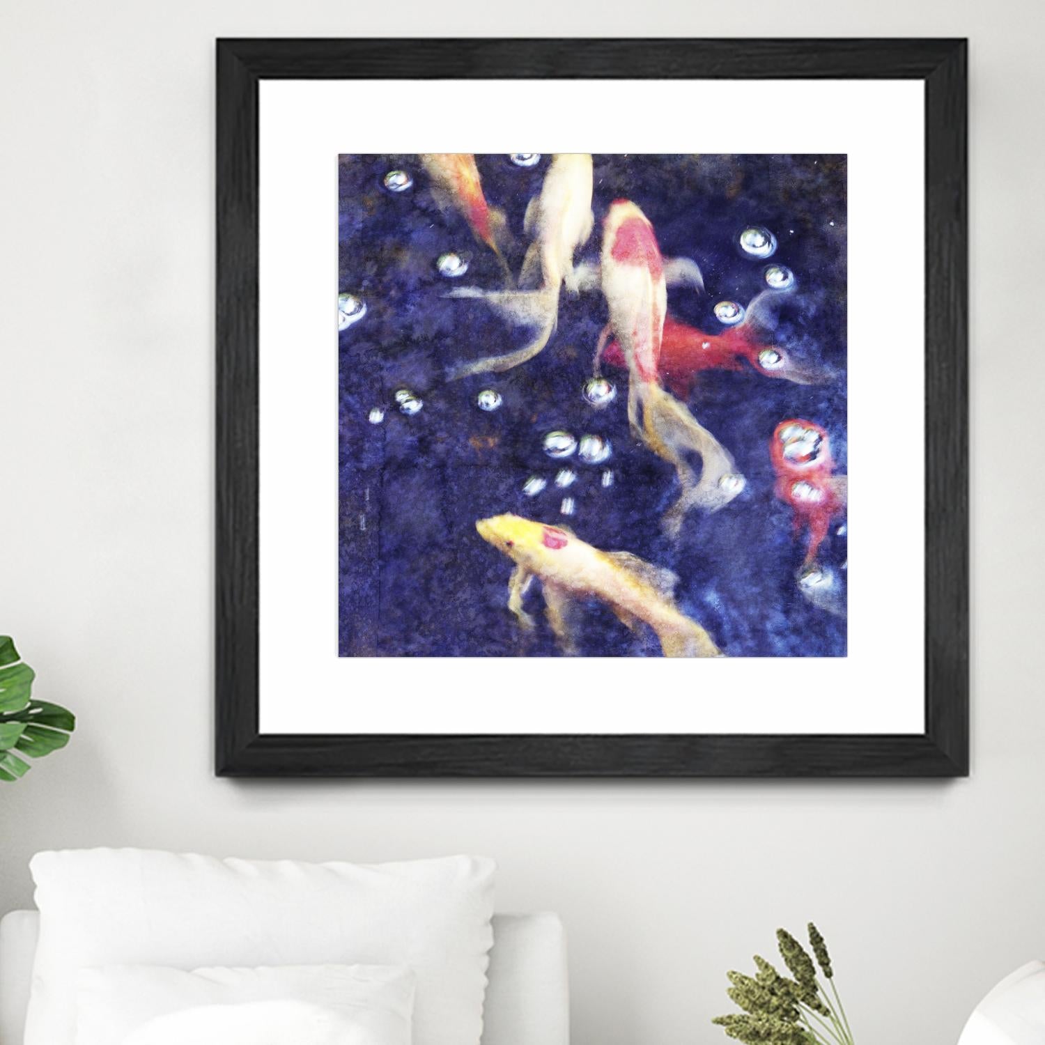 Koi 2 by Thea Schrack on GIANT ART - pink animals