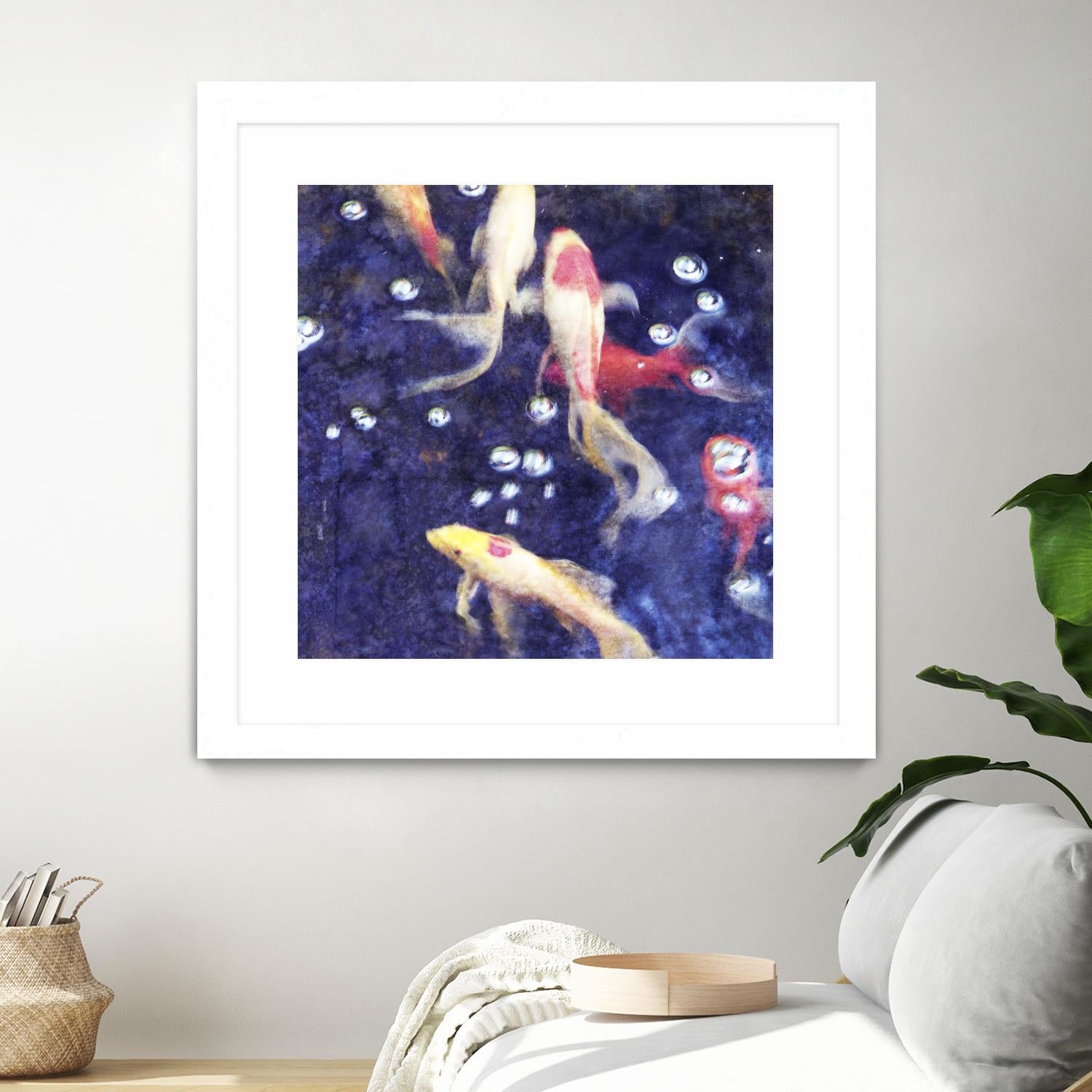 Koi 2 by Thea Schrack on GIANT ART - pink animals