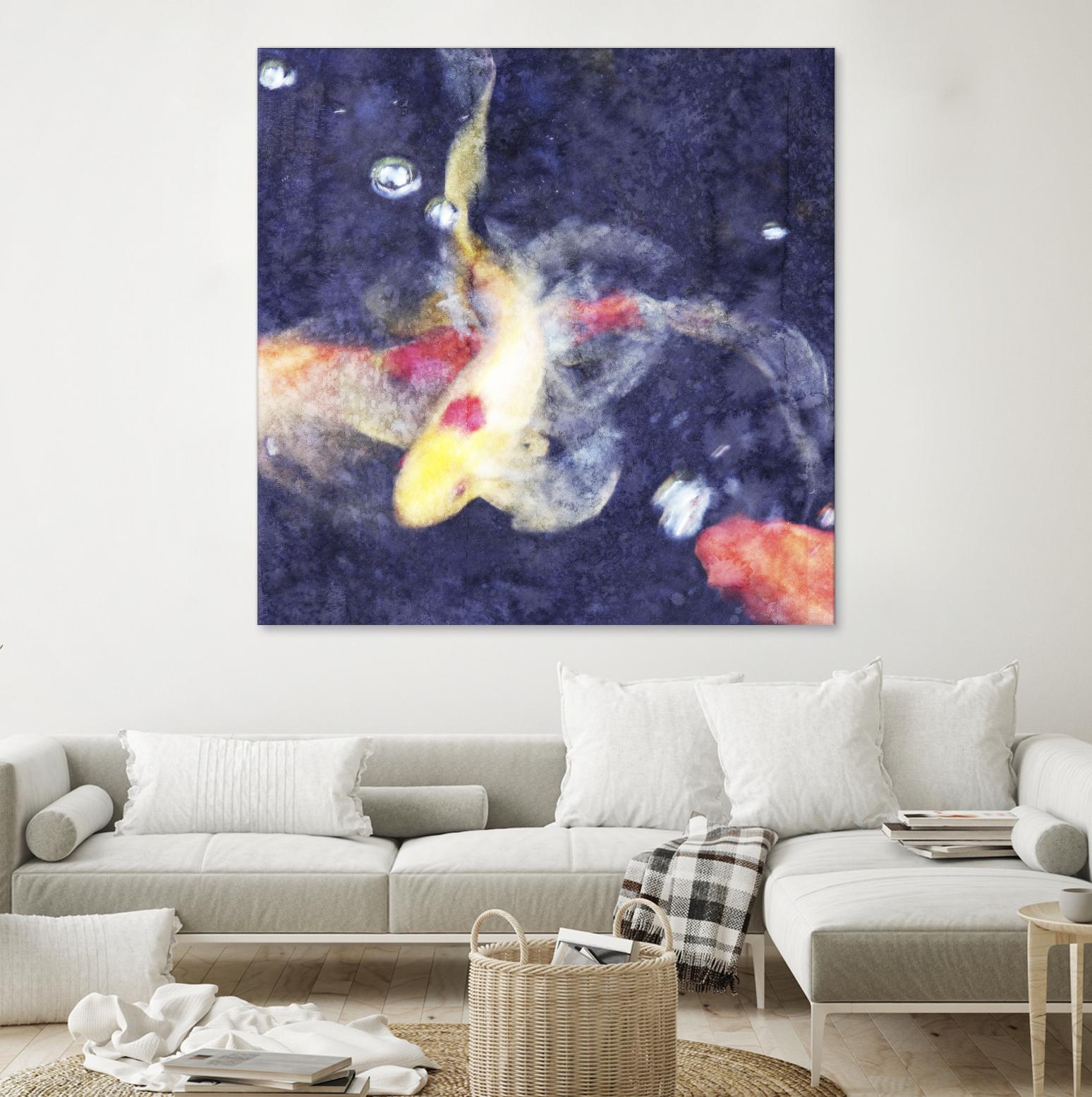 Koi 3 by Thea Schrack on GIANT ART - pink animals