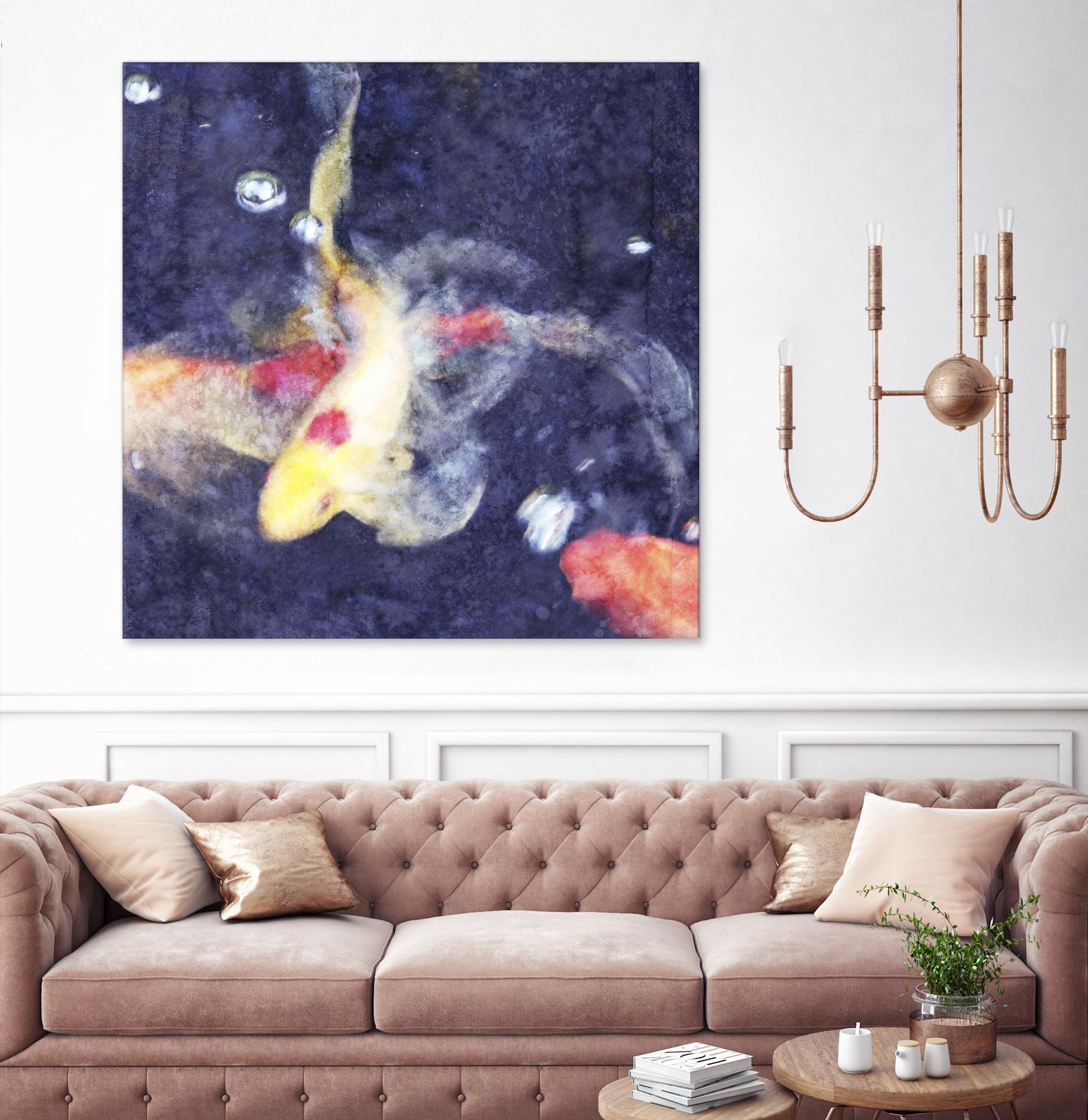 Koi 3 by Thea Schrack on GIANT ART - pink animals