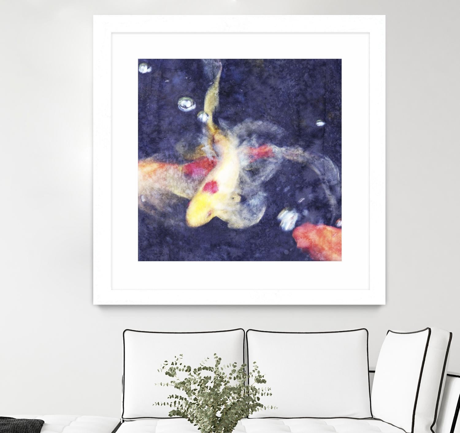 Koi 3 by Thea Schrack on GIANT ART - pink animals