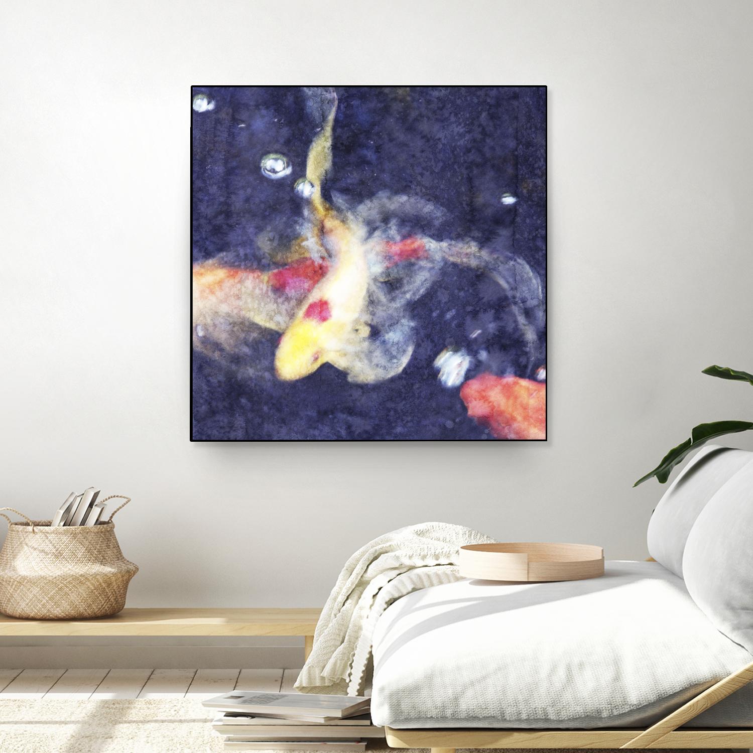 Koi 3 by Thea Schrack on GIANT ART - pink animals