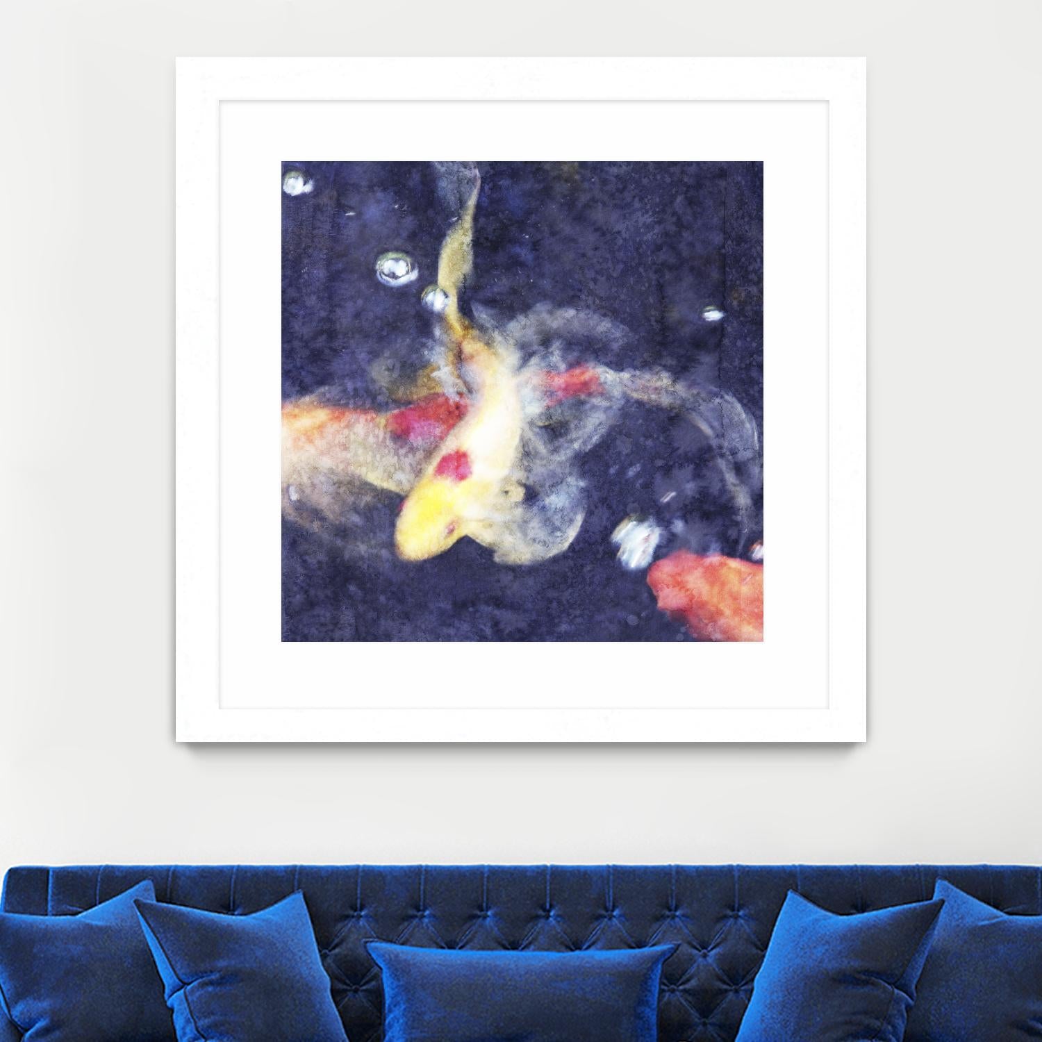 Koi 3 by Thea Schrack on GIANT ART - pink animals