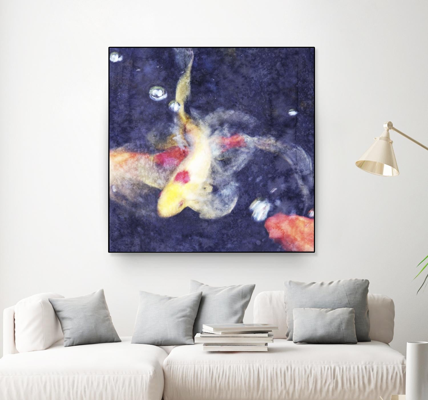 Koi 3 by Thea Schrack on GIANT ART - pink animals