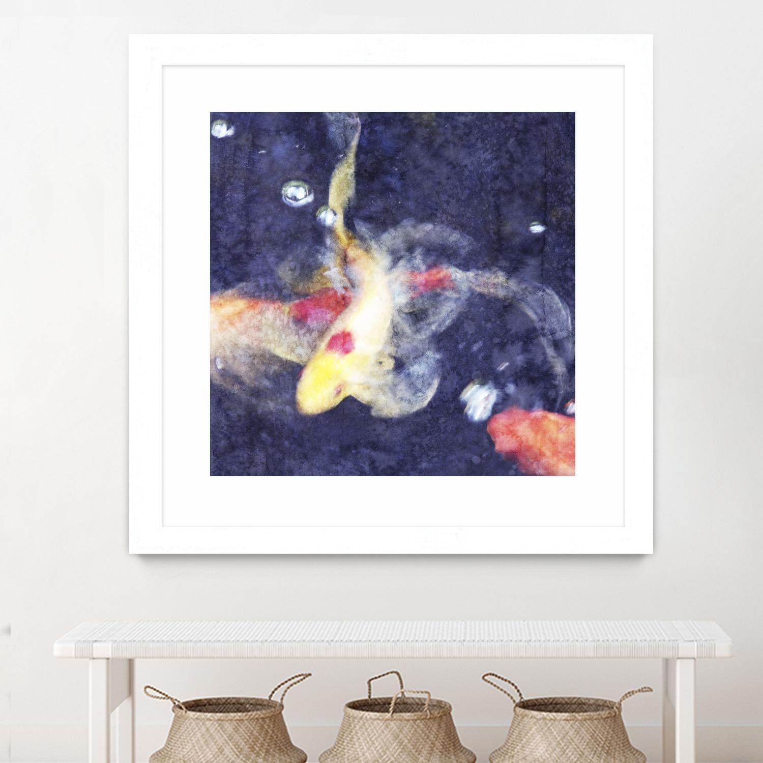 Koi 3 by Thea Schrack on GIANT ART - pink animals