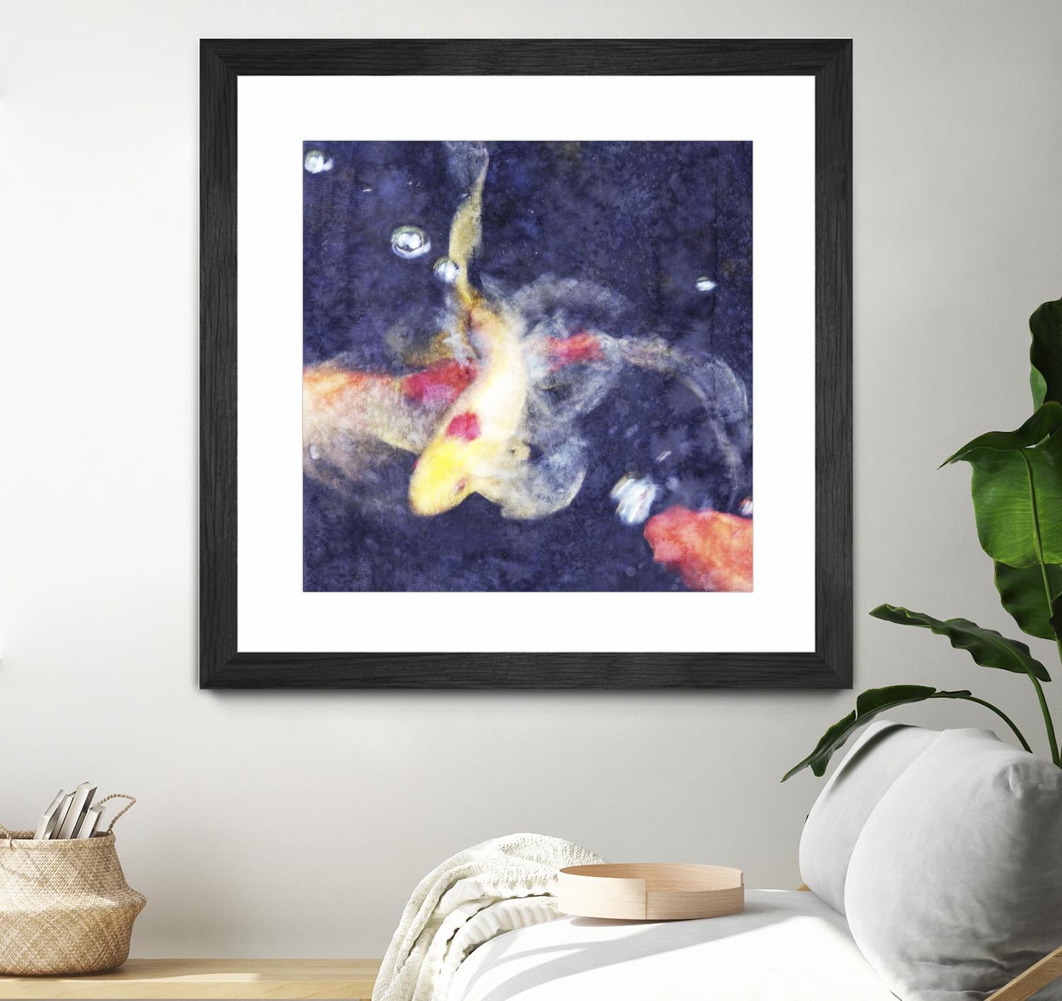 Koi 3 by Thea Schrack on GIANT ART - pink animals