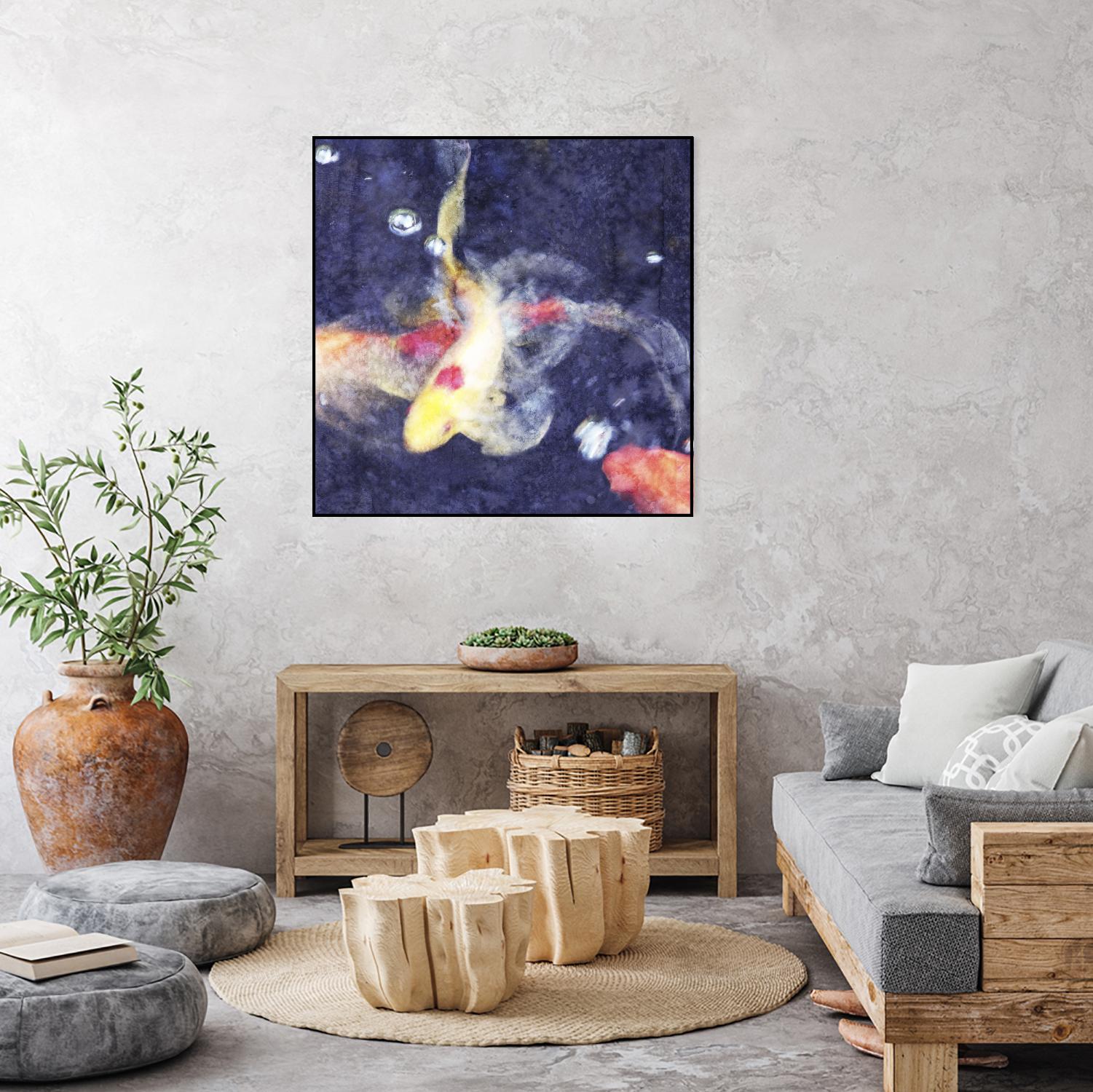 Koi 3 by Thea Schrack on GIANT ART - pink animals