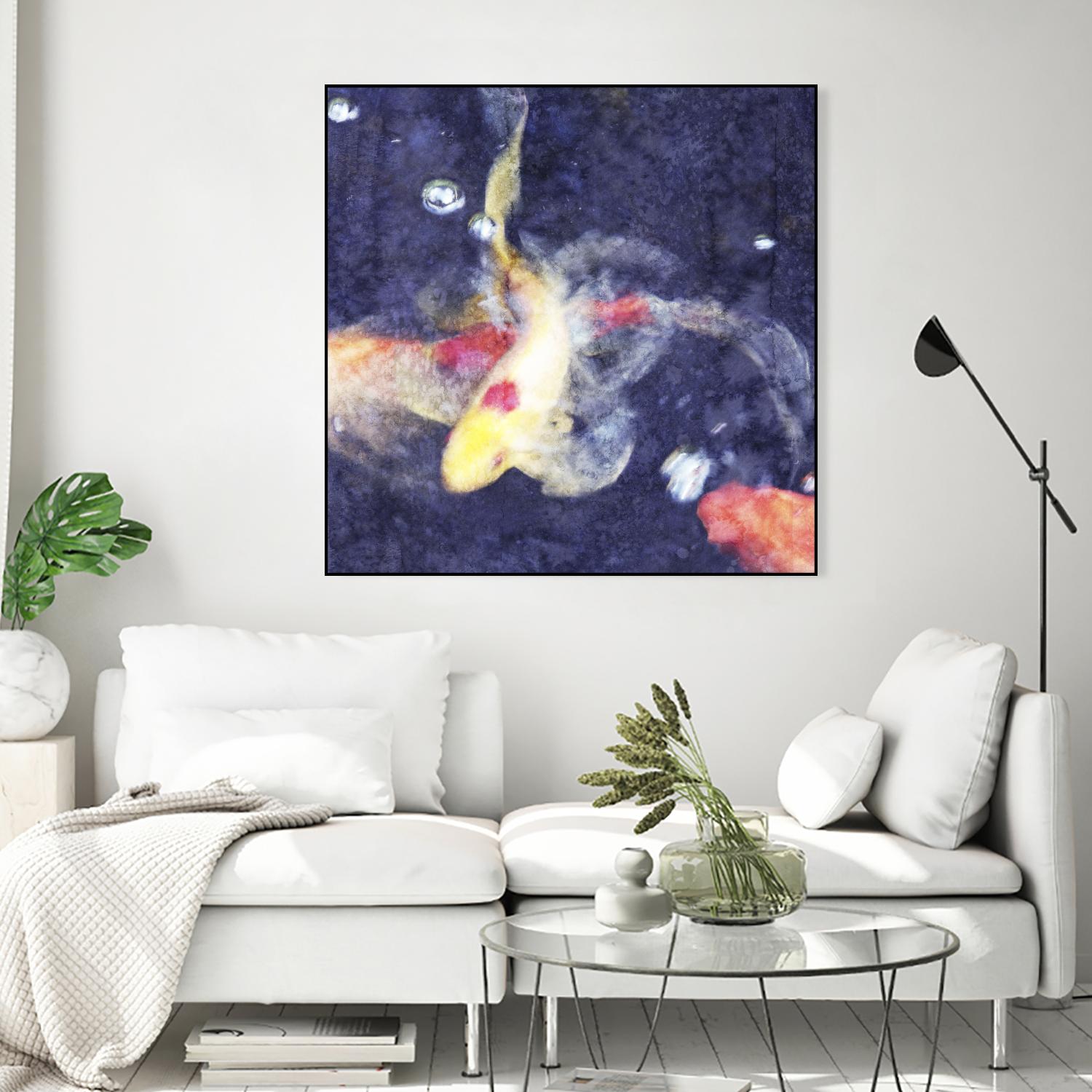 Koi 3 by Thea Schrack on GIANT ART - pink animals