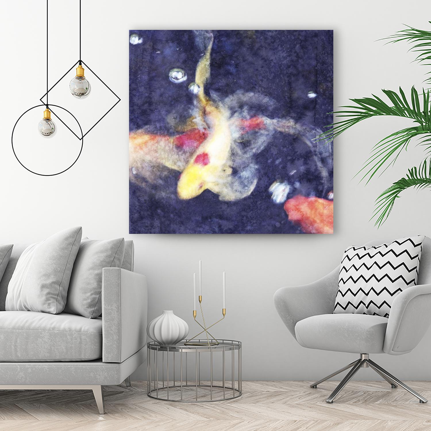 Koi 3 by Thea Schrack on GIANT ART - pink animals