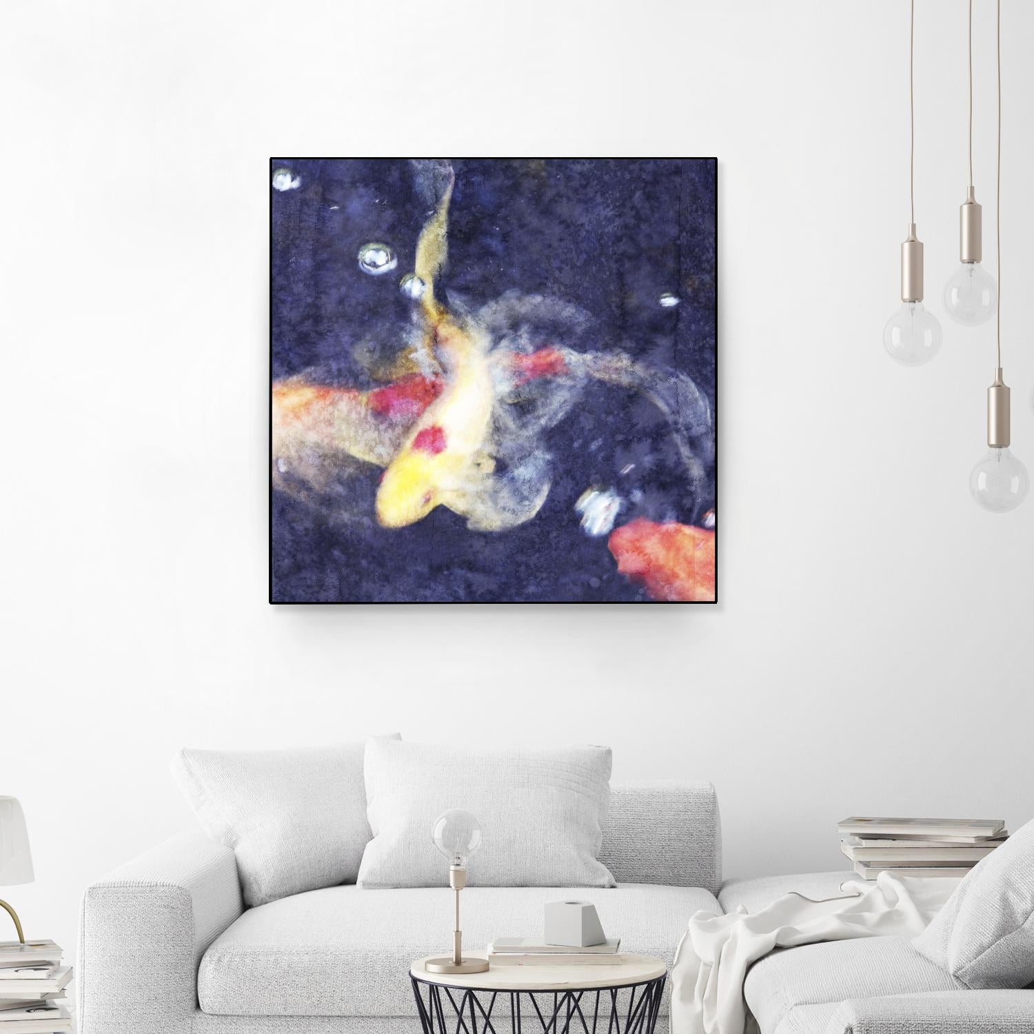 Koi 3 by Thea Schrack on GIANT ART - pink animals