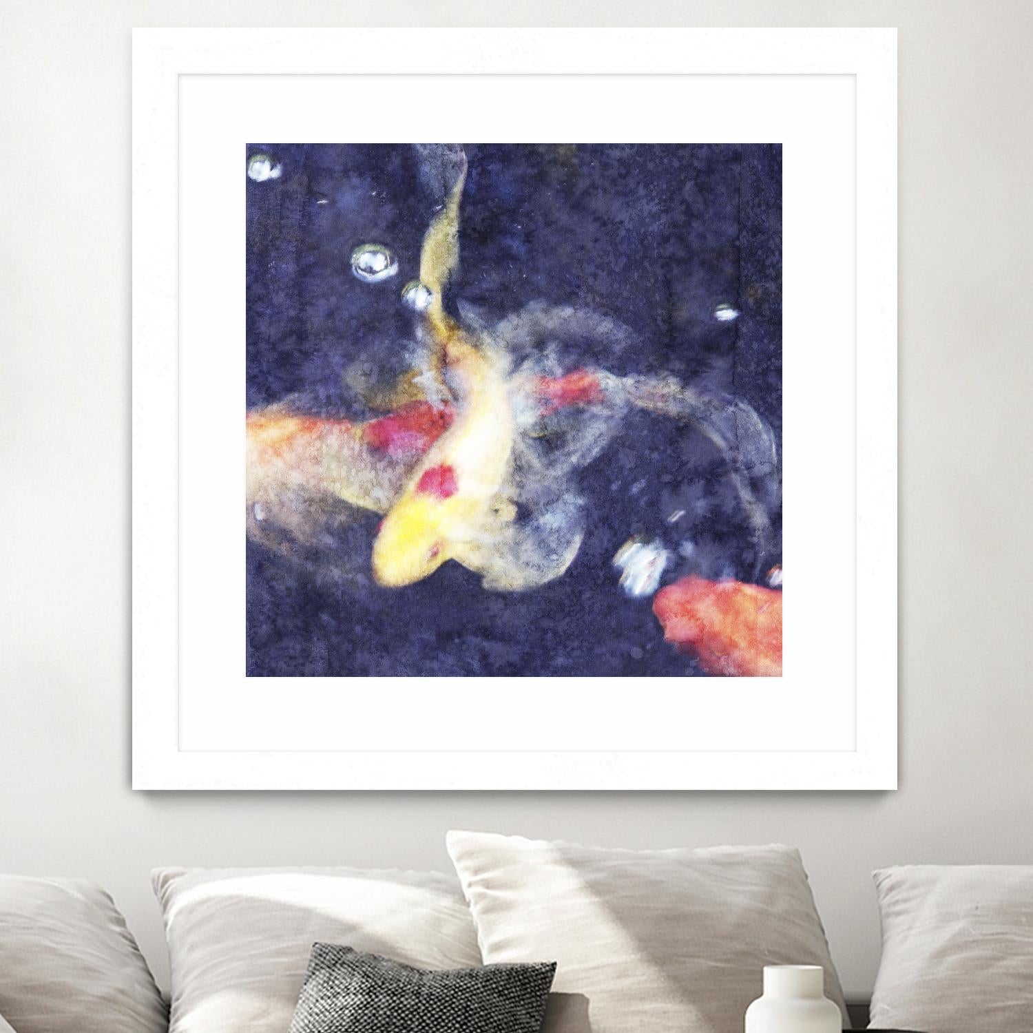 Koi 3 by Thea Schrack on GIANT ART - pink animals