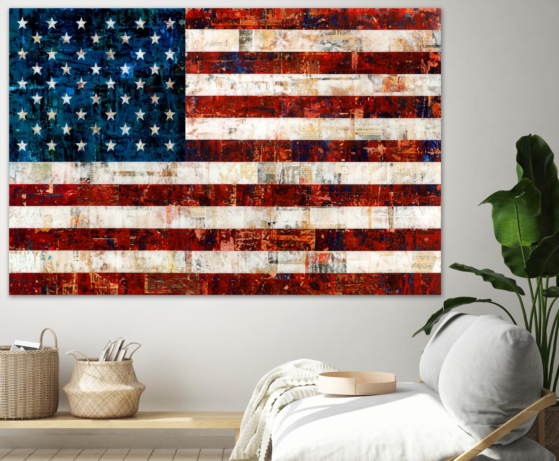 American Flag by Stella Bradley on GIANT ART - red flags