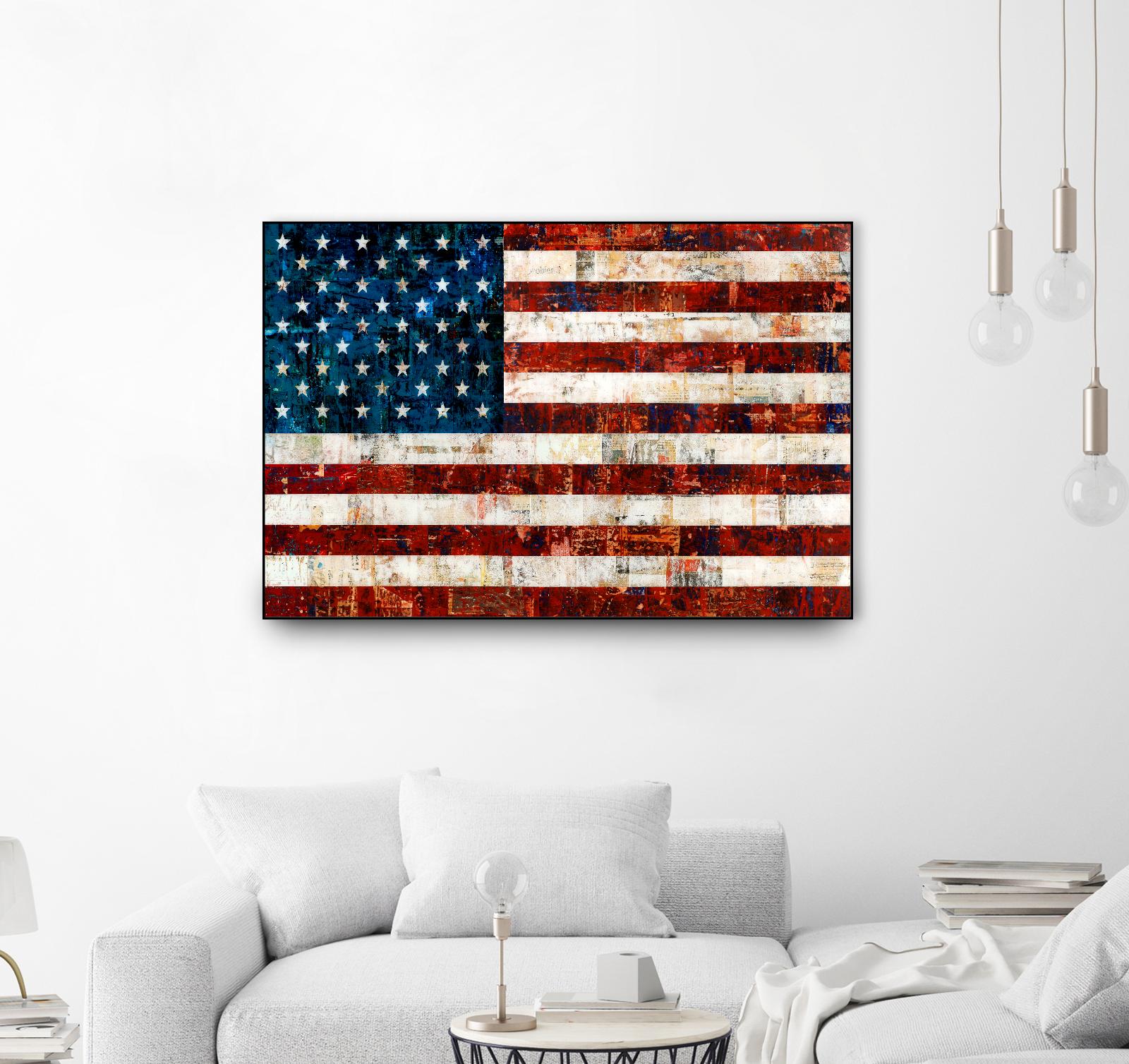 American Flag by Stella Bradley on GIANT ART - red flags