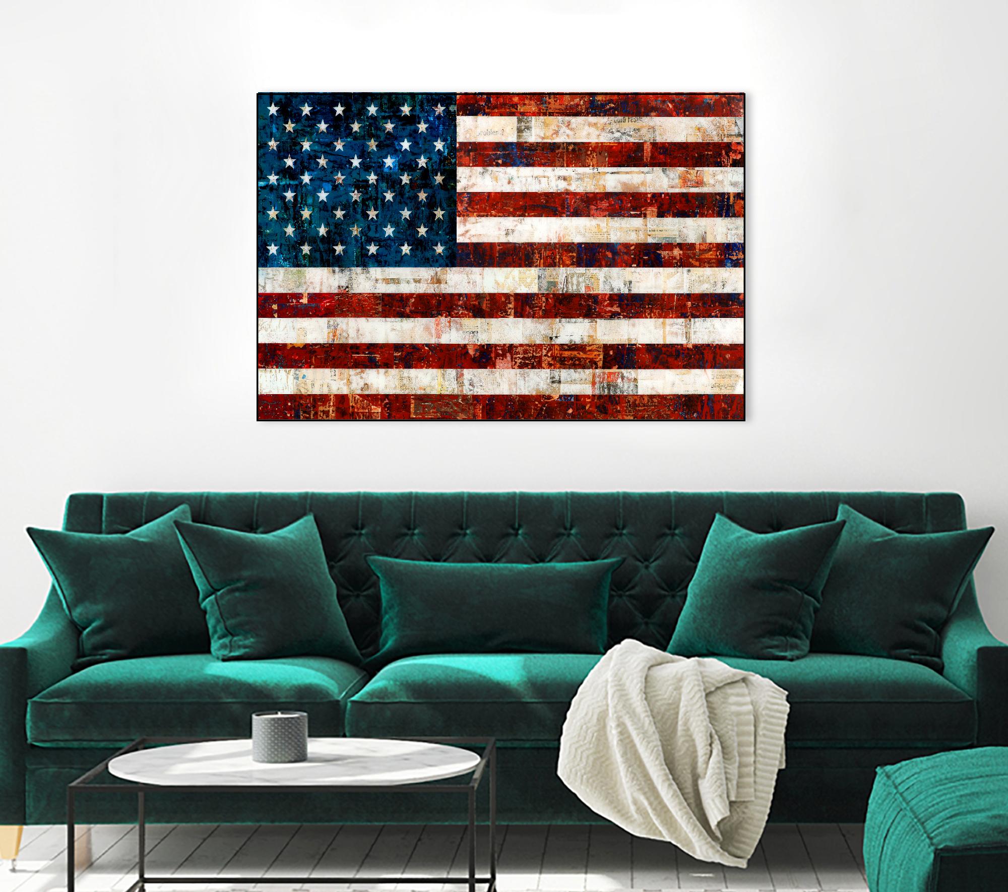 American Flag by Stella Bradley on GIANT ART - red flags