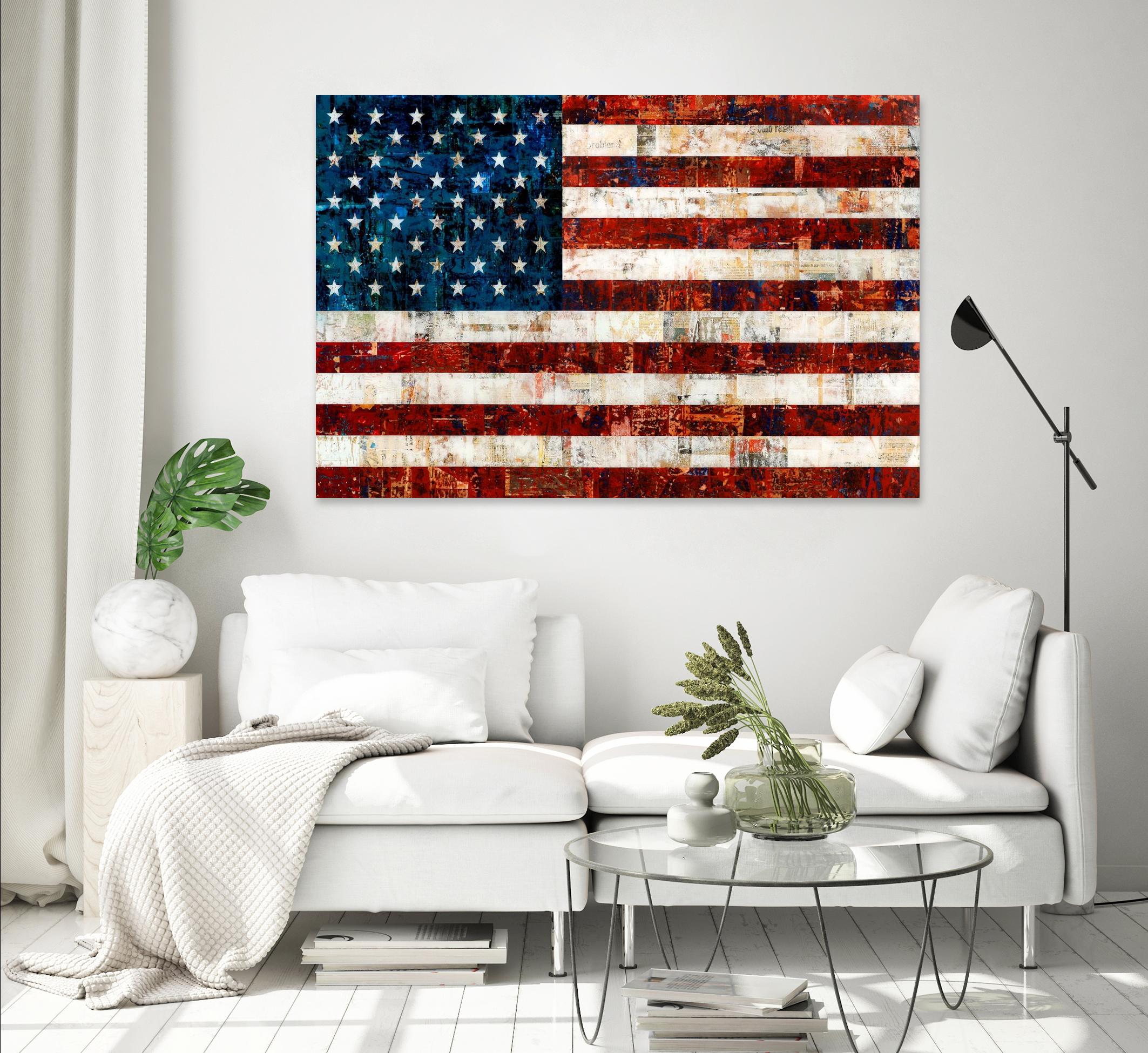 American Flag by Stella Bradley on GIANT ART - red flags