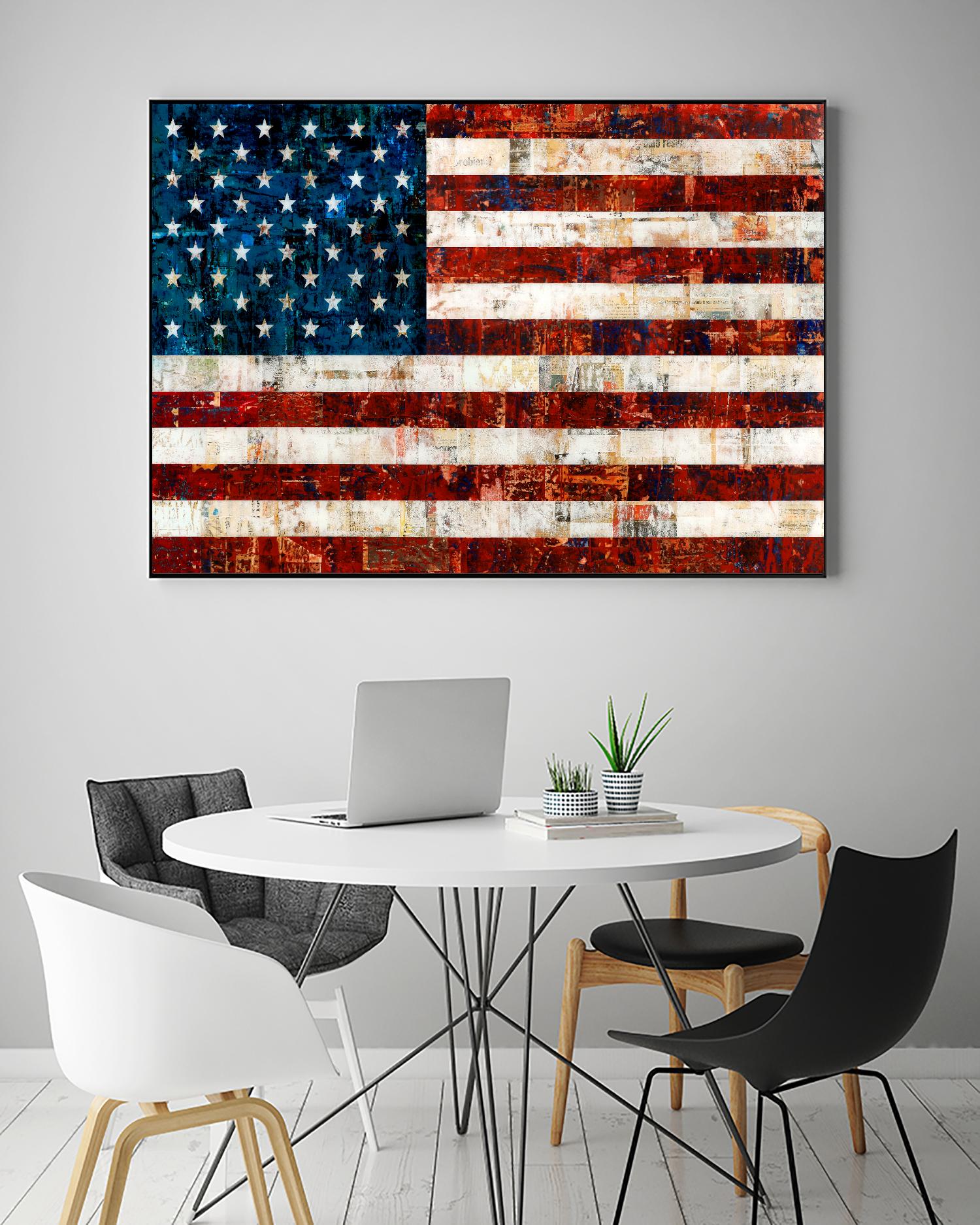American Flag by Stella Bradley on GIANT ART - red flags