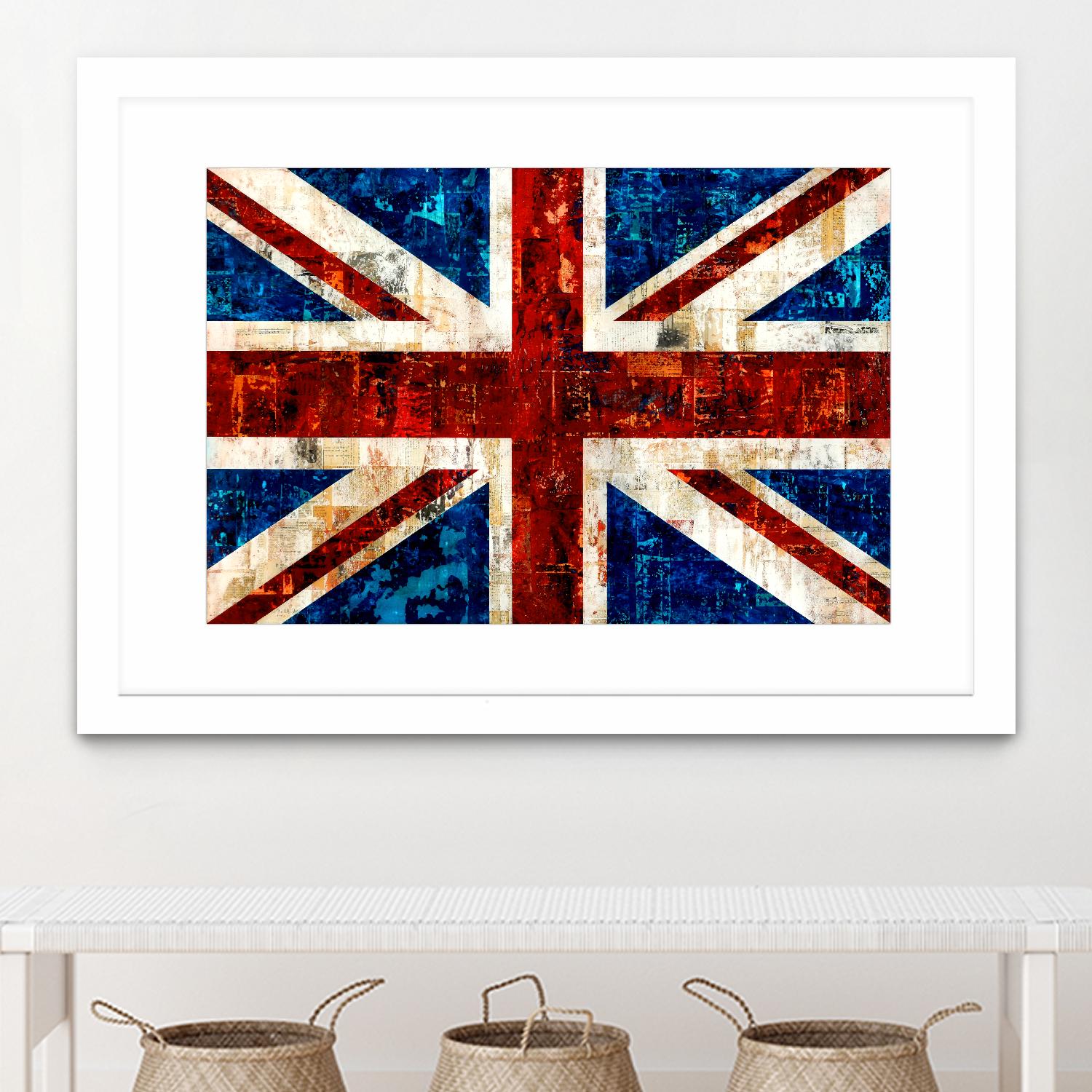 British Flag by Stella Bradley on GIANT ART - red flags