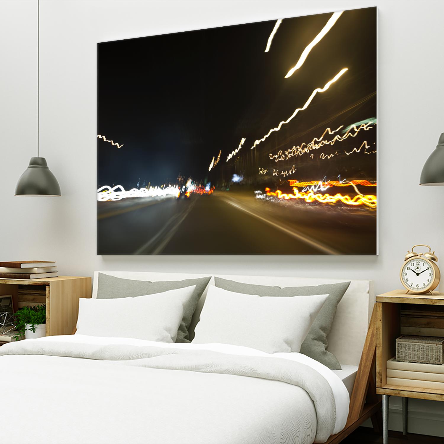 Traffic Abstract 2 by Acer Images on GIANT ART - yellow photo art