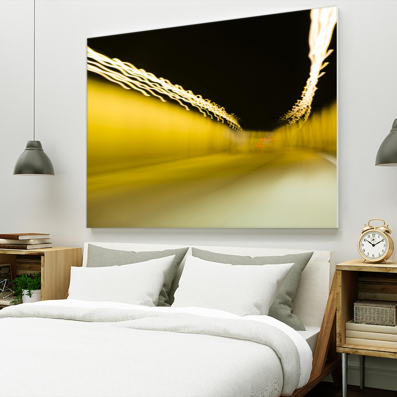 Tunnel Abstract 2 by Acer Images on GIANT ART - yellow photo art