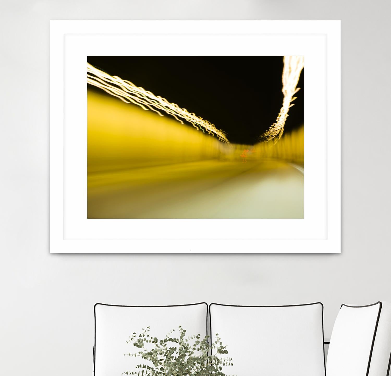 Tunnel Abstract 2 by Acer Images on GIANT ART - yellow photo art
