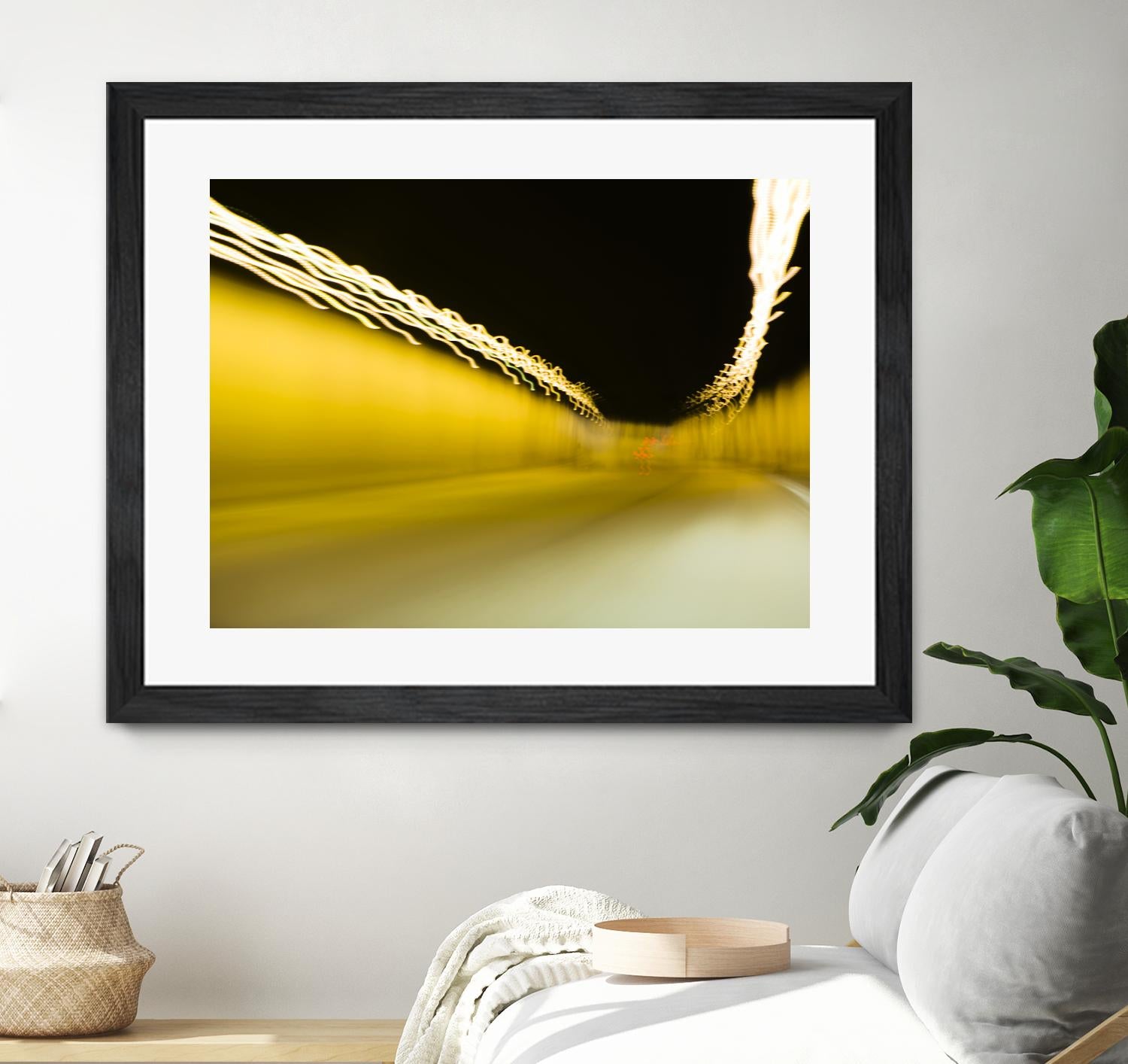 Tunnel Abstract 2 by Acer Images on GIANT ART - yellow photo art