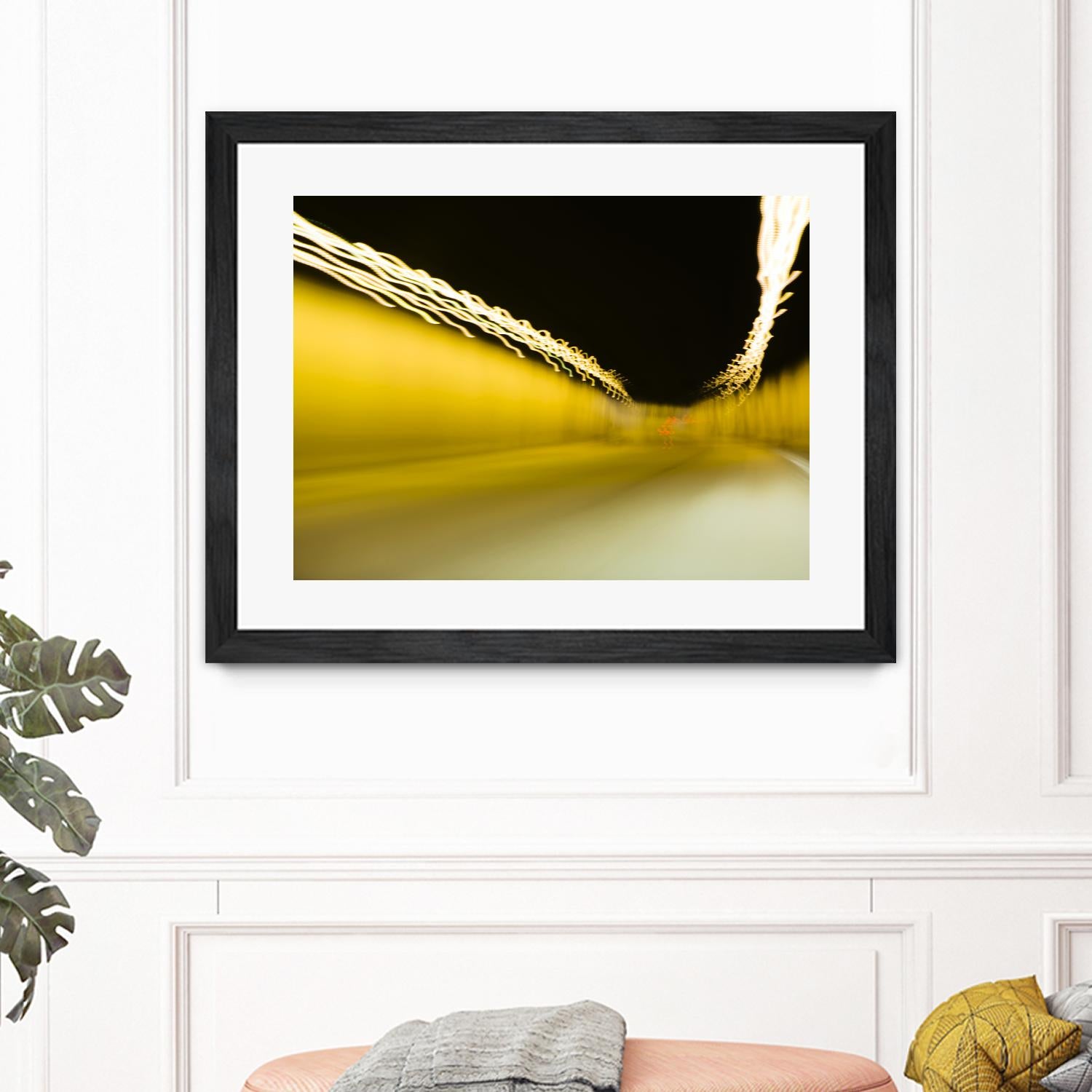 Tunnel Abstract 2 by Acer Images on GIANT ART - yellow photo art
