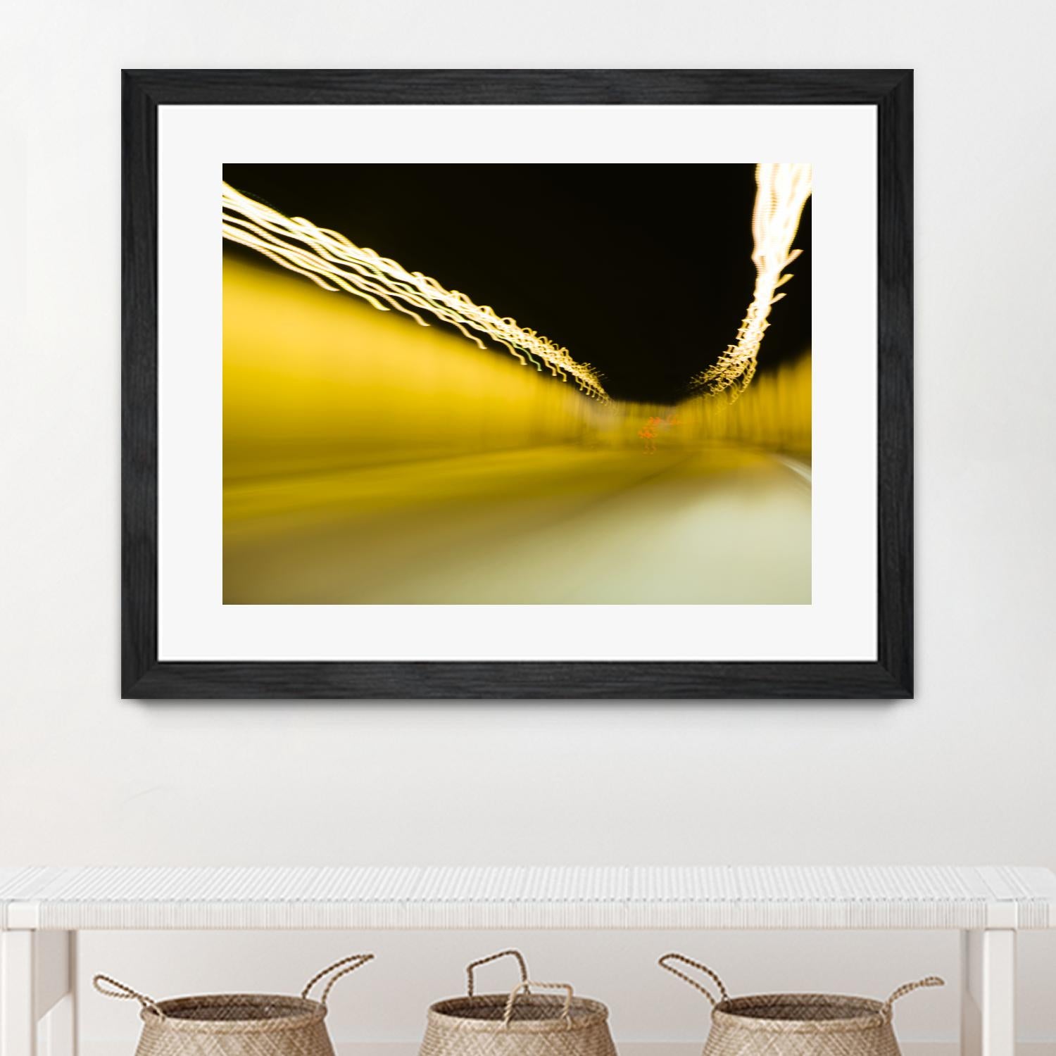 Tunnel Abstract 2 by Acer Images on GIANT ART - yellow photo art