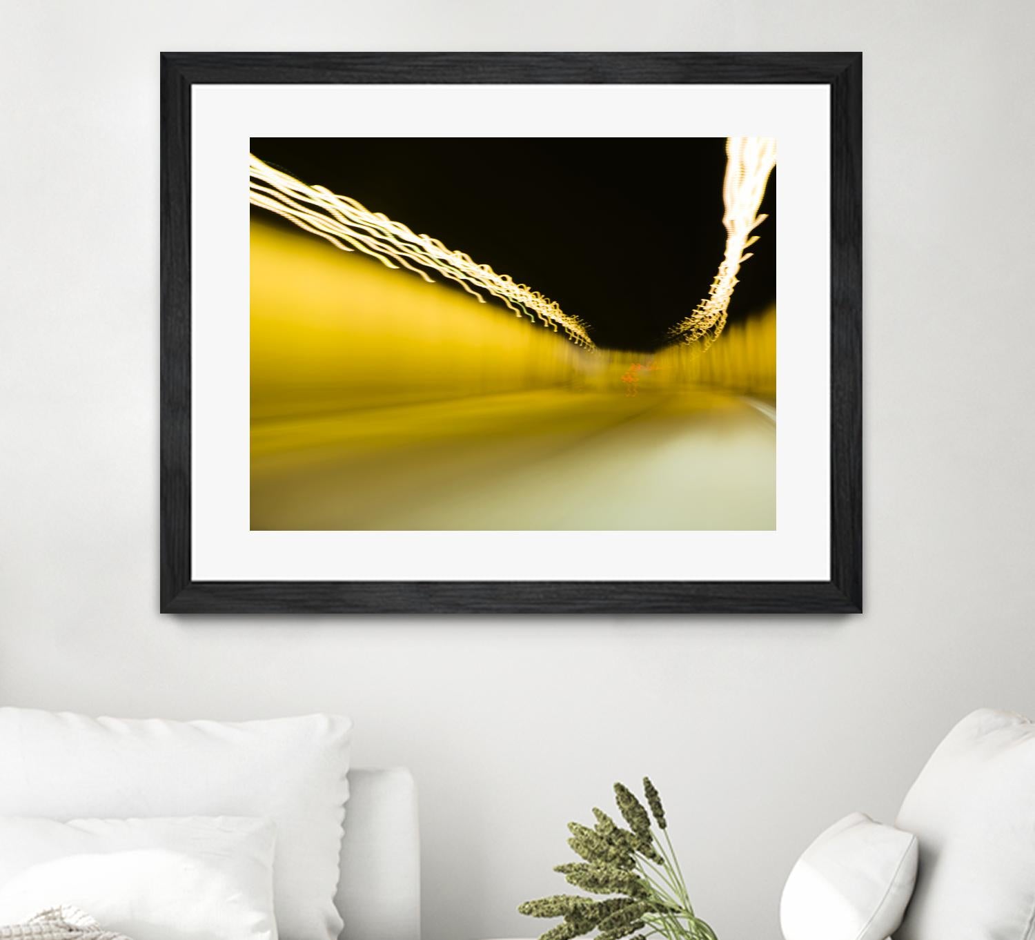 Tunnel Abstract 2 by Acer Images on GIANT ART - yellow photo art