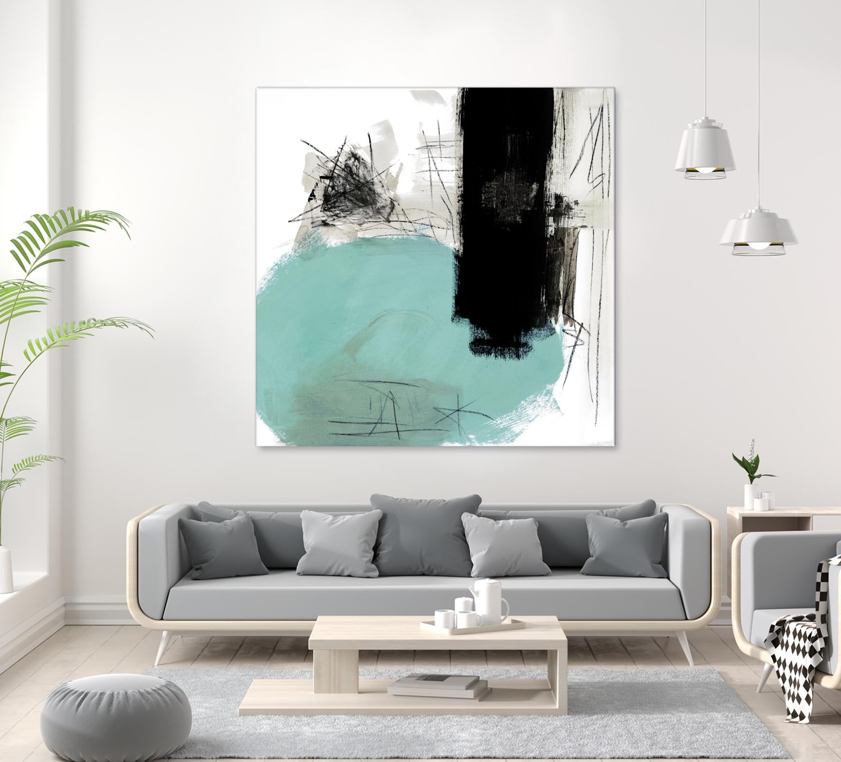 Sandstone G by Franka Palek on GIANT ART - black abstract