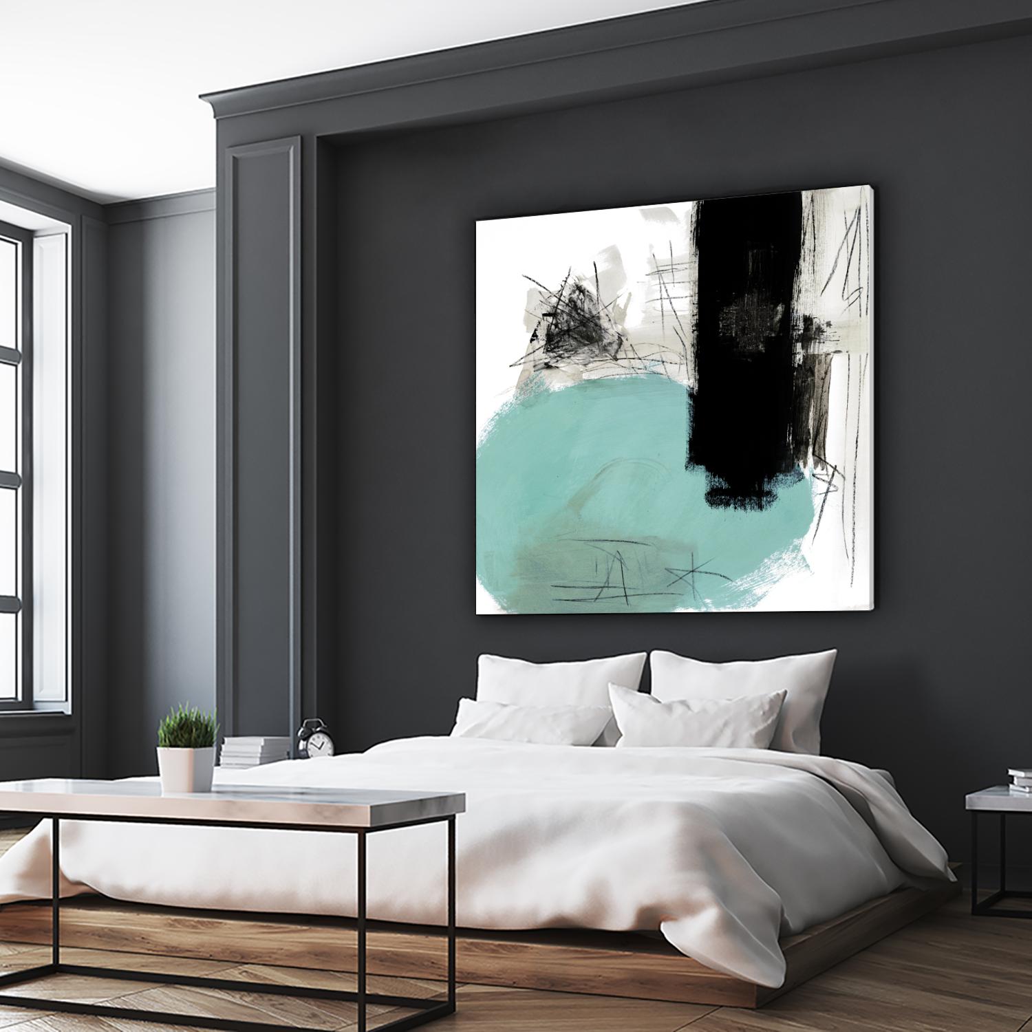 Sandstone G by Franka Palek on GIANT ART - black abstract