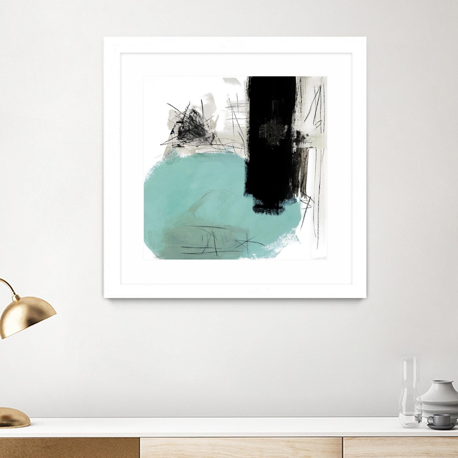 Sandstone G by Franka Palek on GIANT ART - black abstract