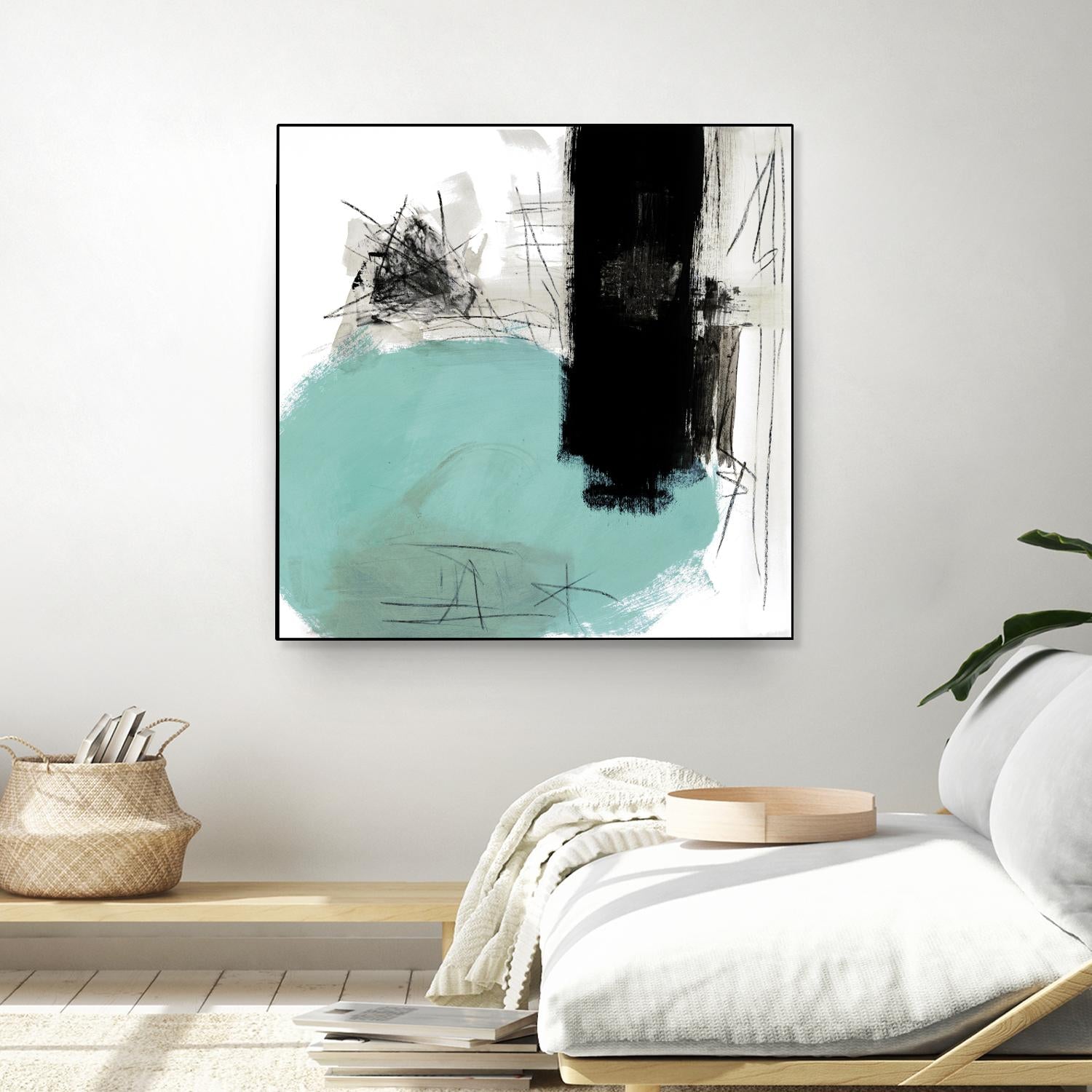 Sandstone G by Franka Palek on GIANT ART - black abstract