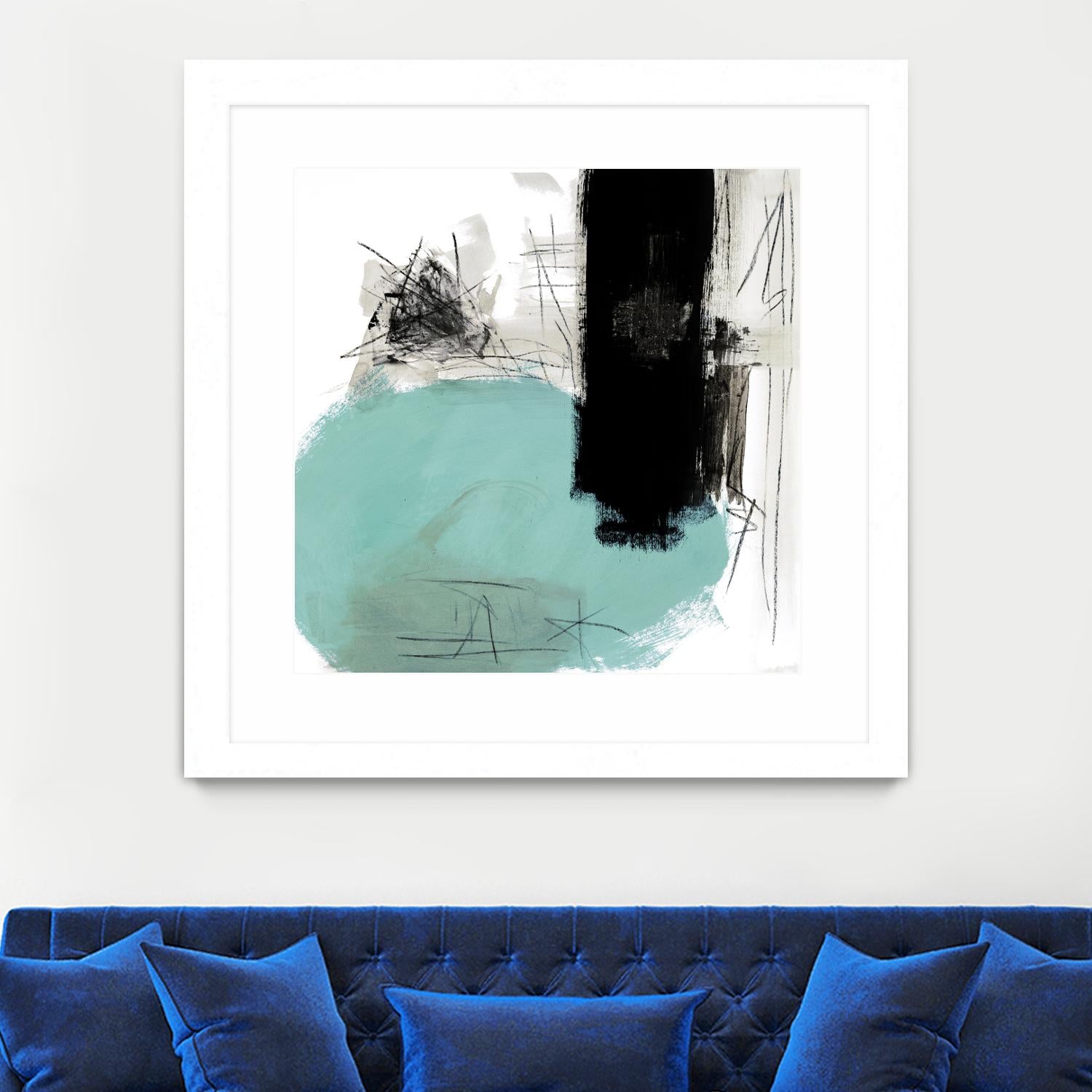 Sandstone G by Franka Palek on GIANT ART - black abstract