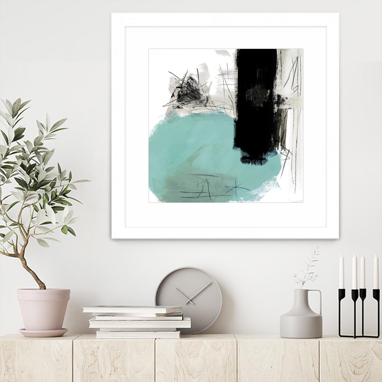 Sandstone G by Franka Palek on GIANT ART - black abstract