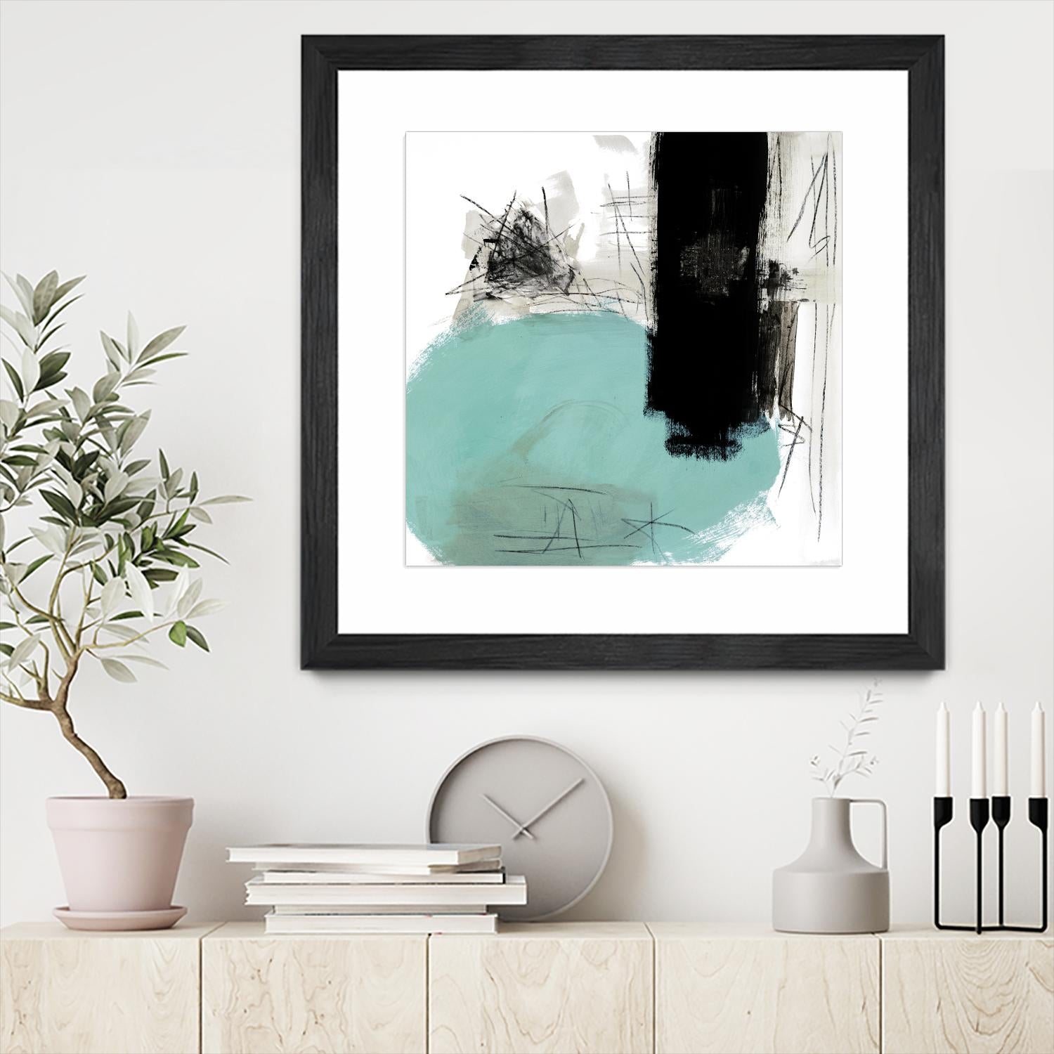 Sandstone G by Franka Palek on GIANT ART - black abstract