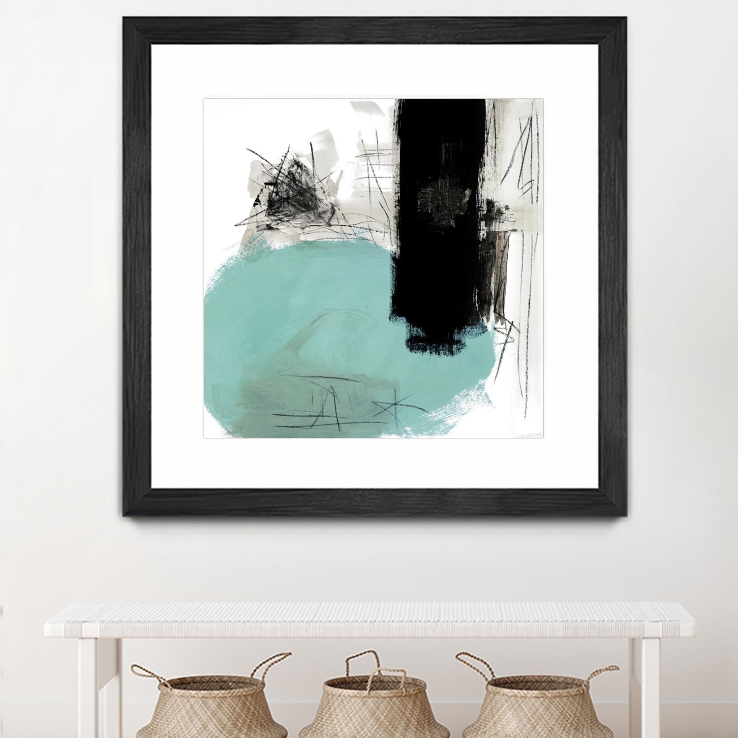 Sandstone G by Franka Palek on GIANT ART - black abstract