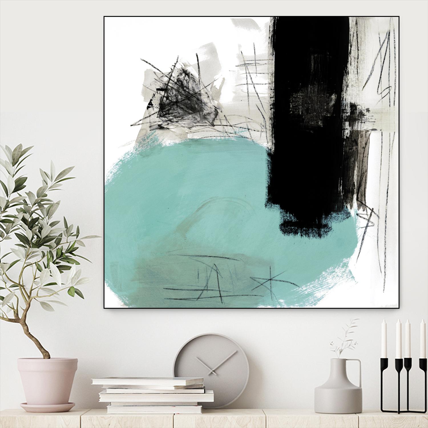 Sandstone G by Franka Palek on GIANT ART - black abstract